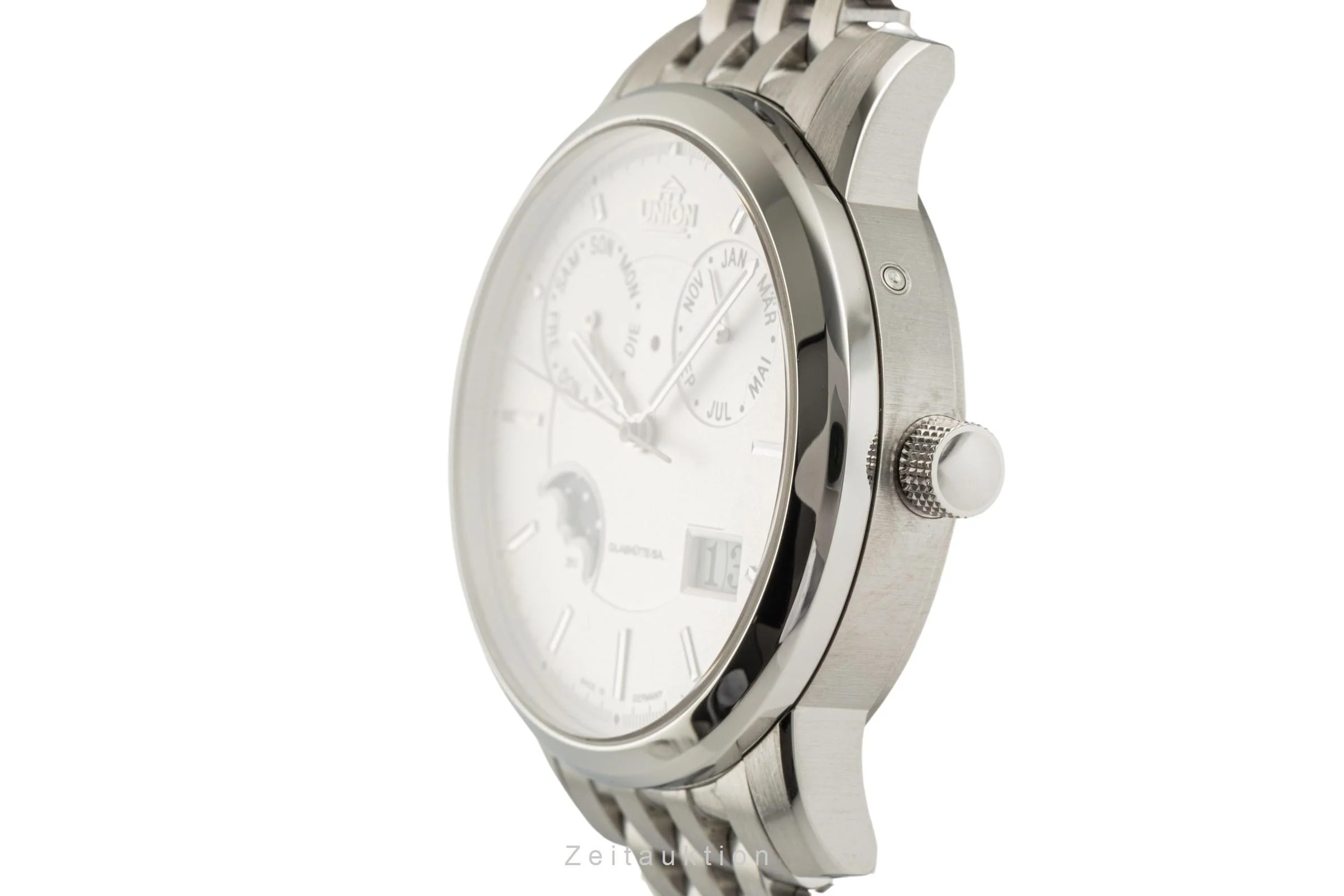 Union Glashütte Diplomat steel automatic men's watch 26-53-01-02-10 LP: 8490EUR  [2305282] - Image 6
