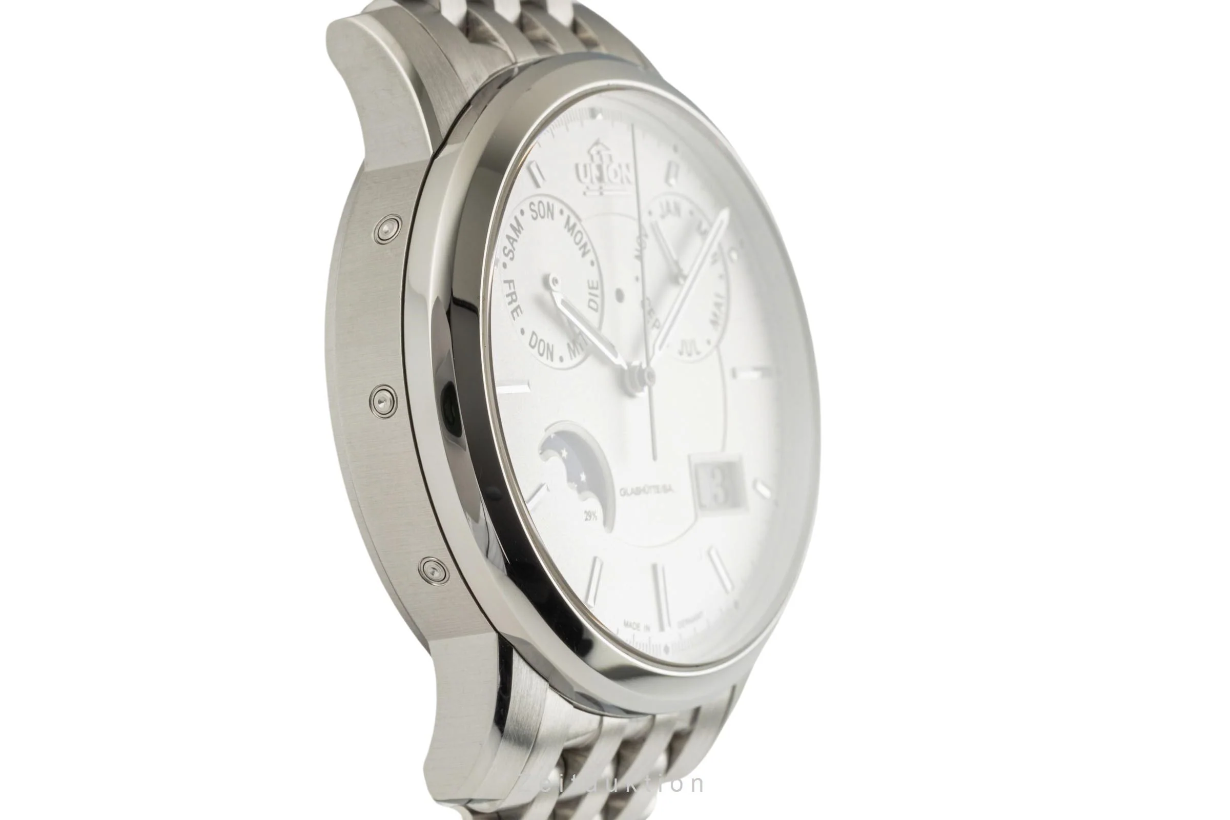 Union Glashütte Diplomat steel automatic men's watch 26-53-01-02-10 LP: 8490EUR  [2305282] - Image 7