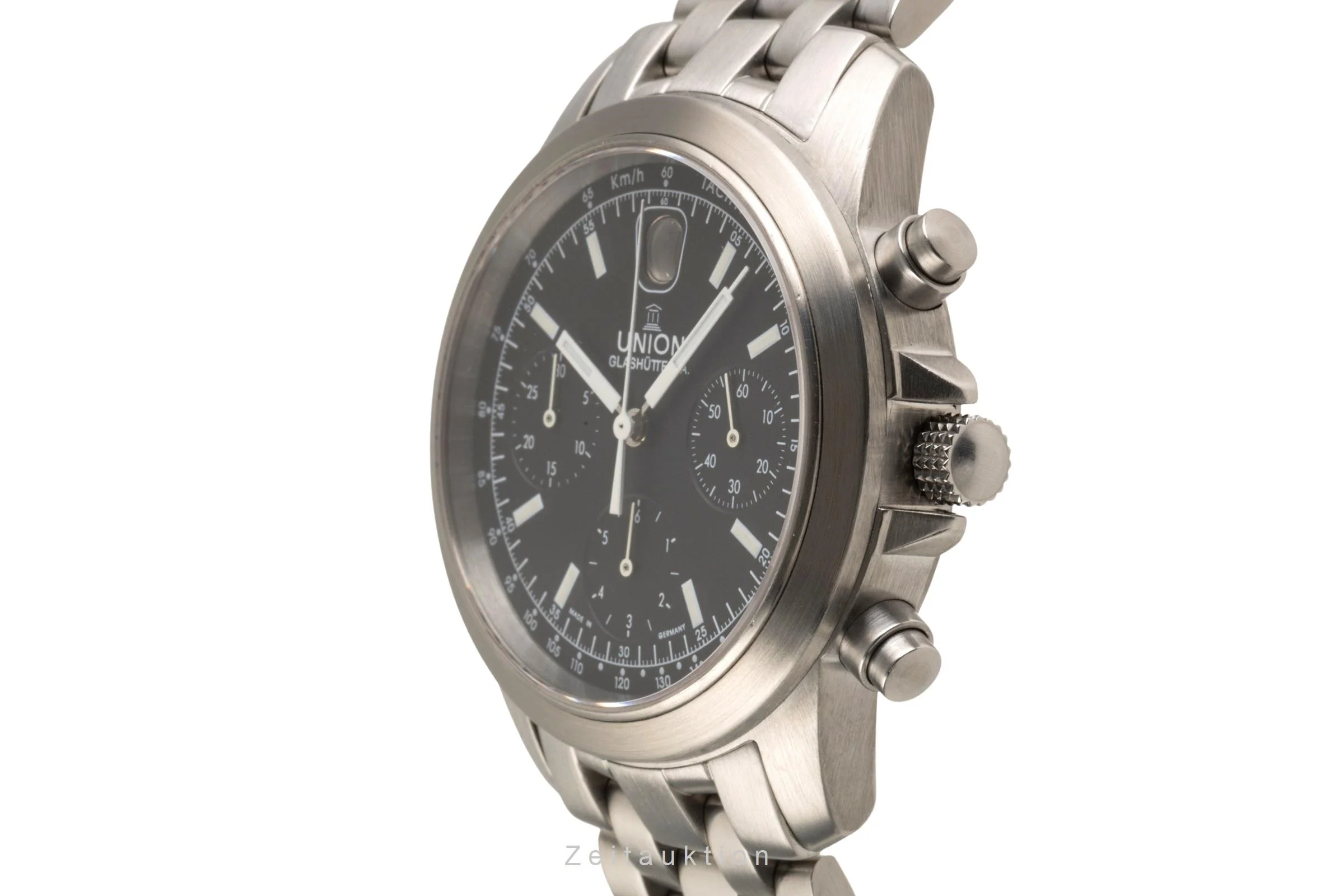 Union Glashütte Fliegeruhr chronograph steel automatic men's watch 26-32-09-05-10 LP: 3600EUR  [2303134] - Image 6