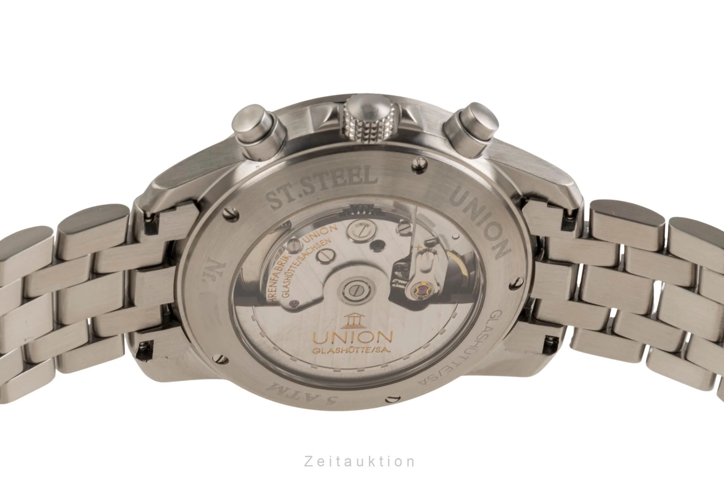 Union Glashütte Fliegeruhr chronograph steel automatic men's watch 26-32-09-05-10 LP: 3600EUR  [2303134] - Image 9