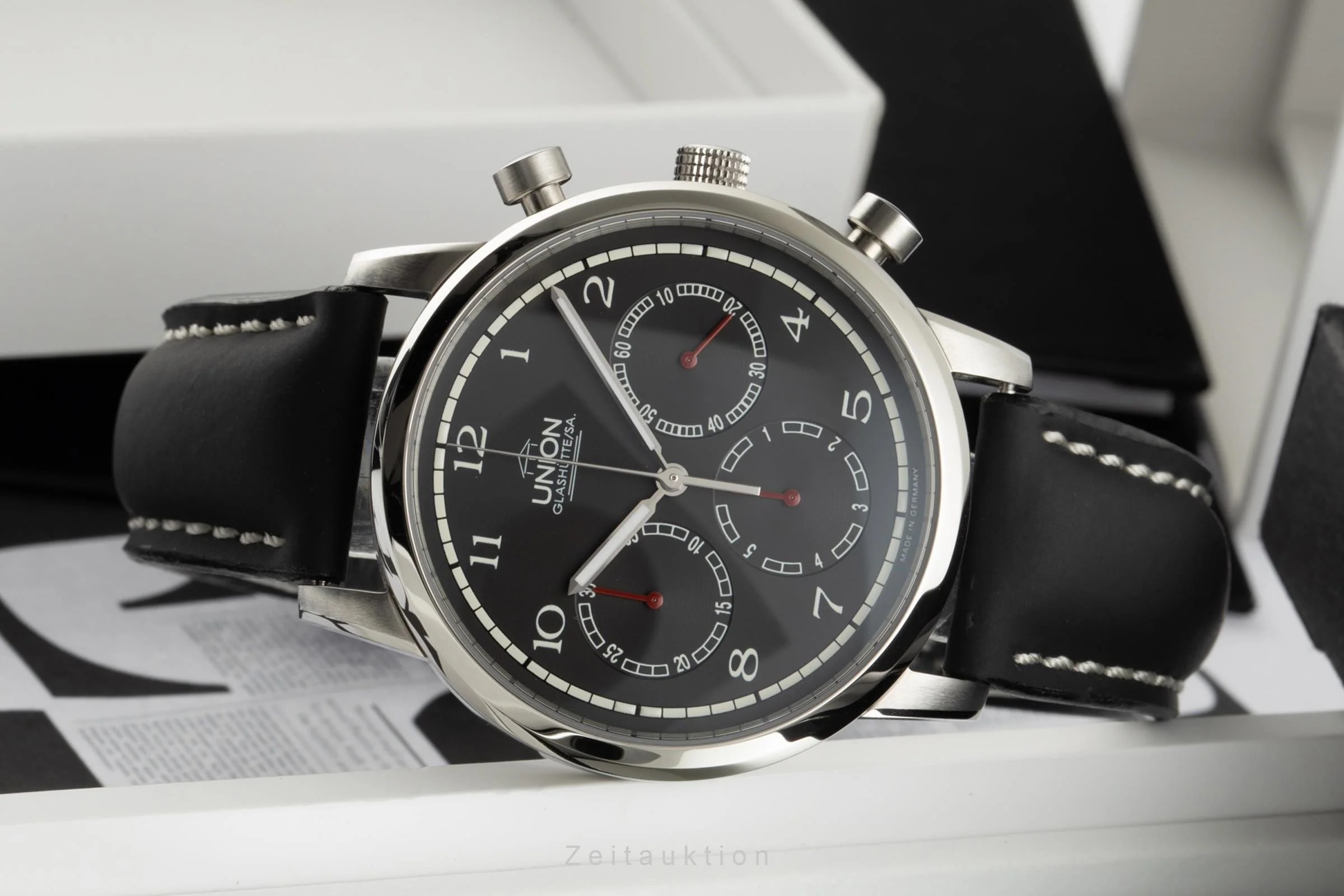 Union Glashütte Julius Bergter chronograph steel automatic men's watch 26-31-02-02-11  [2305500] - Image 2