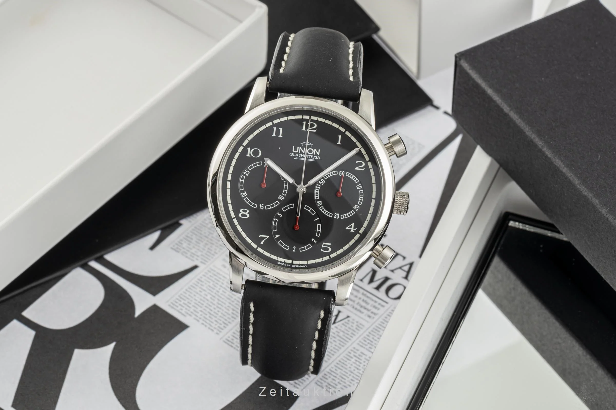 Union Glashütte Julius Bergter chronograph steel automatic men's watch 26-31-02-02-11  [2305500] - Image 3