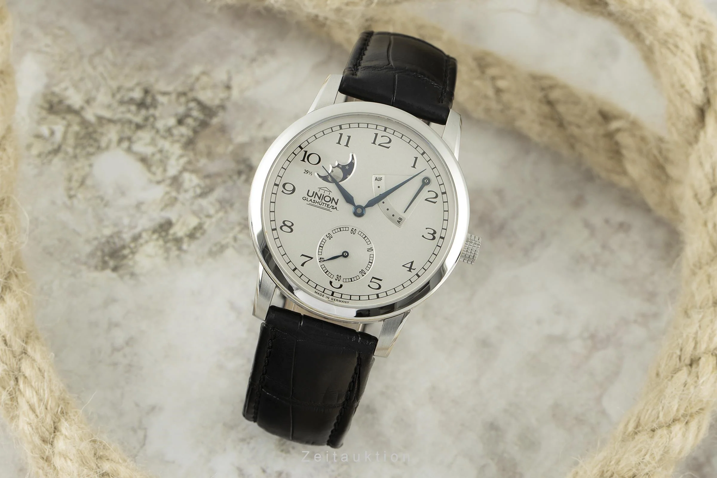 Union Glashütte Julius Bergter steel manual winding men's watch 30-03-01-02-10 Limited  [2108435] - Image 3