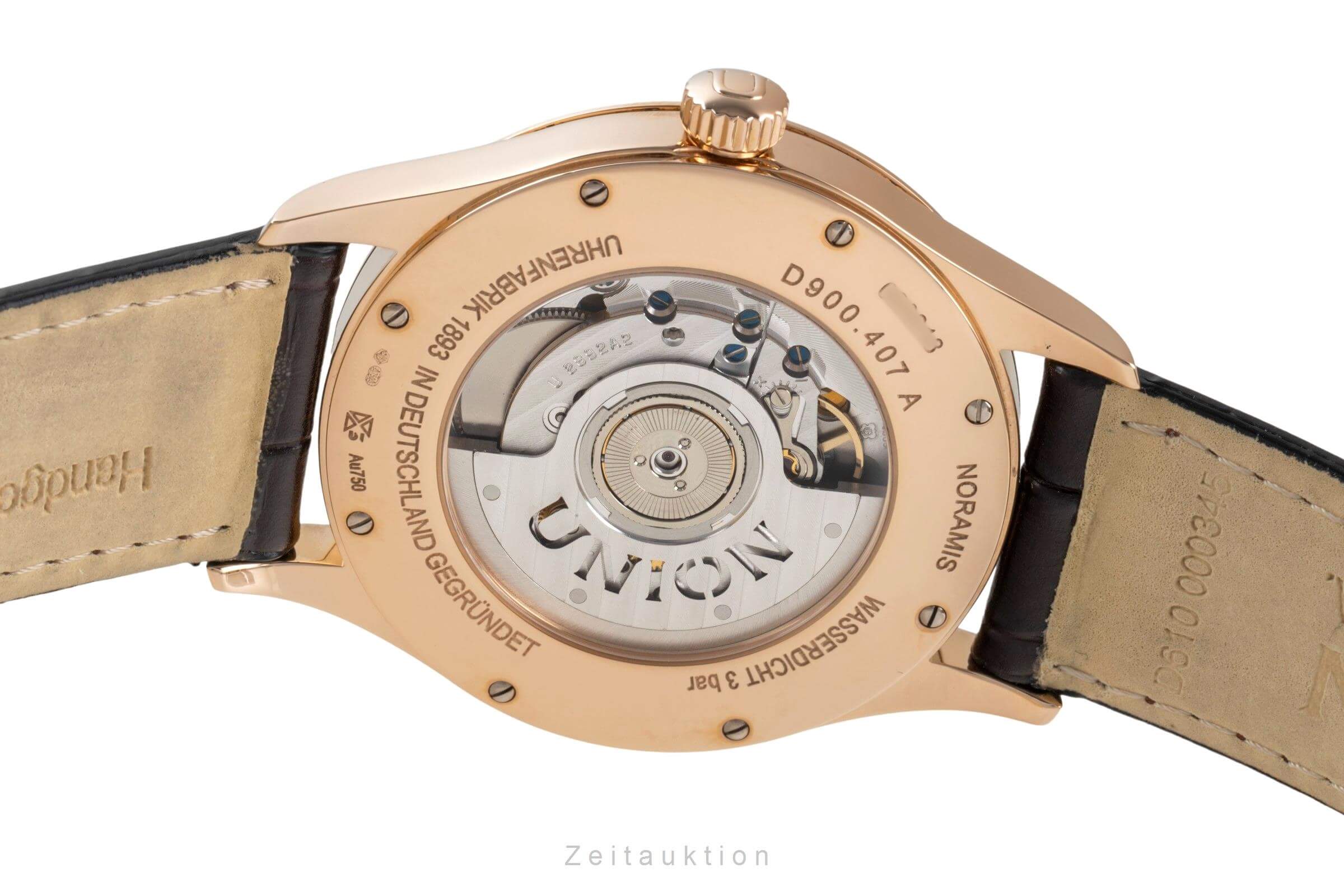 Union Glashütte Noramis 18 ct gold automatic men's watch D900.407.76.037.01 LP: 6900EUR  [2404220] - Image 11