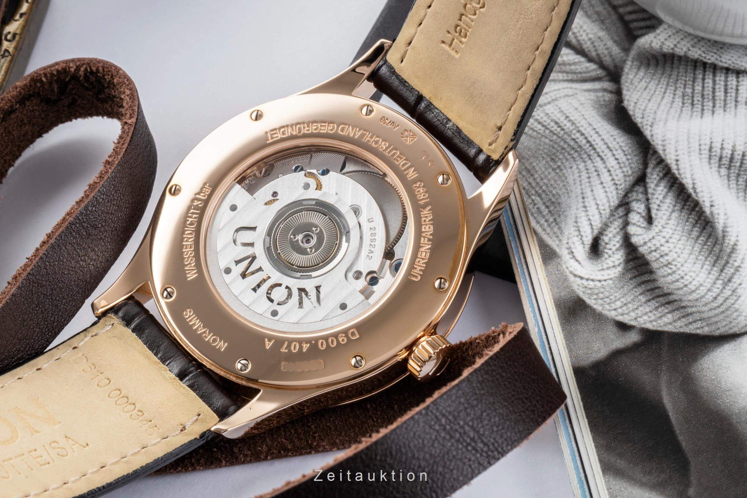 Union Glashütte Noramis 18 ct gold automatic men's watch D900.407.76.037.01 LP: 6900EUR  [2404220] - Image 15