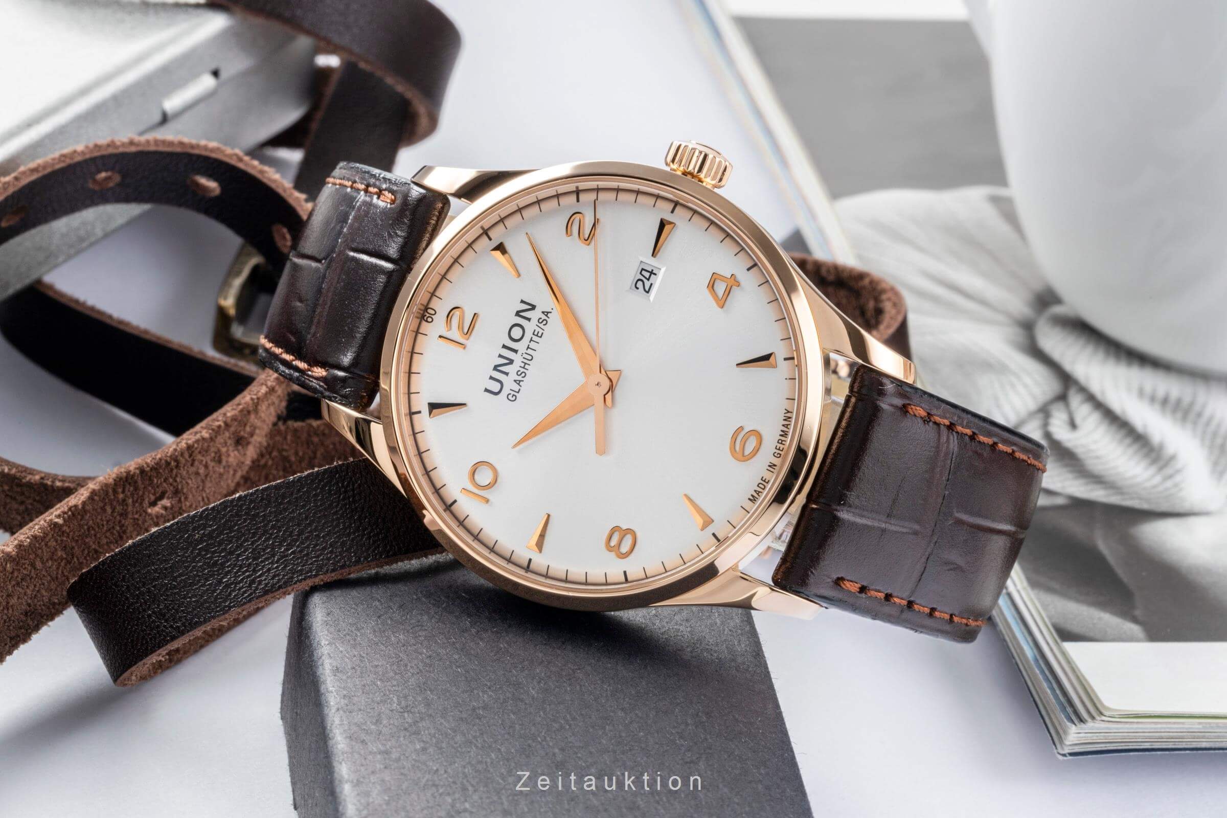 Union Glashütte Noramis 18 ct gold automatic men's watch D900.407.76.037.01 LP: 6900EUR  [2404220] - Image 2