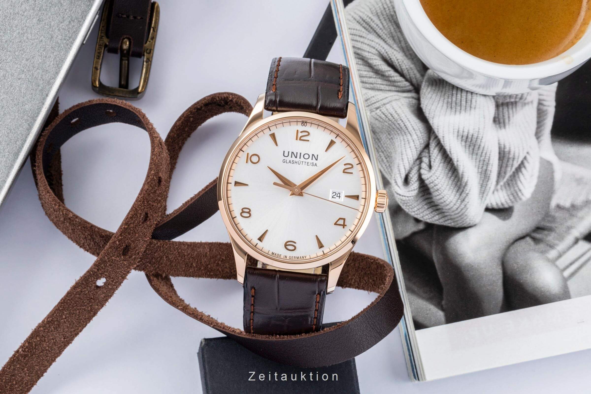 Union Glashütte Noramis 18 ct gold automatic men's watch D900.407.76.037.01 LP: 6900EUR  [2404220] - Image 3