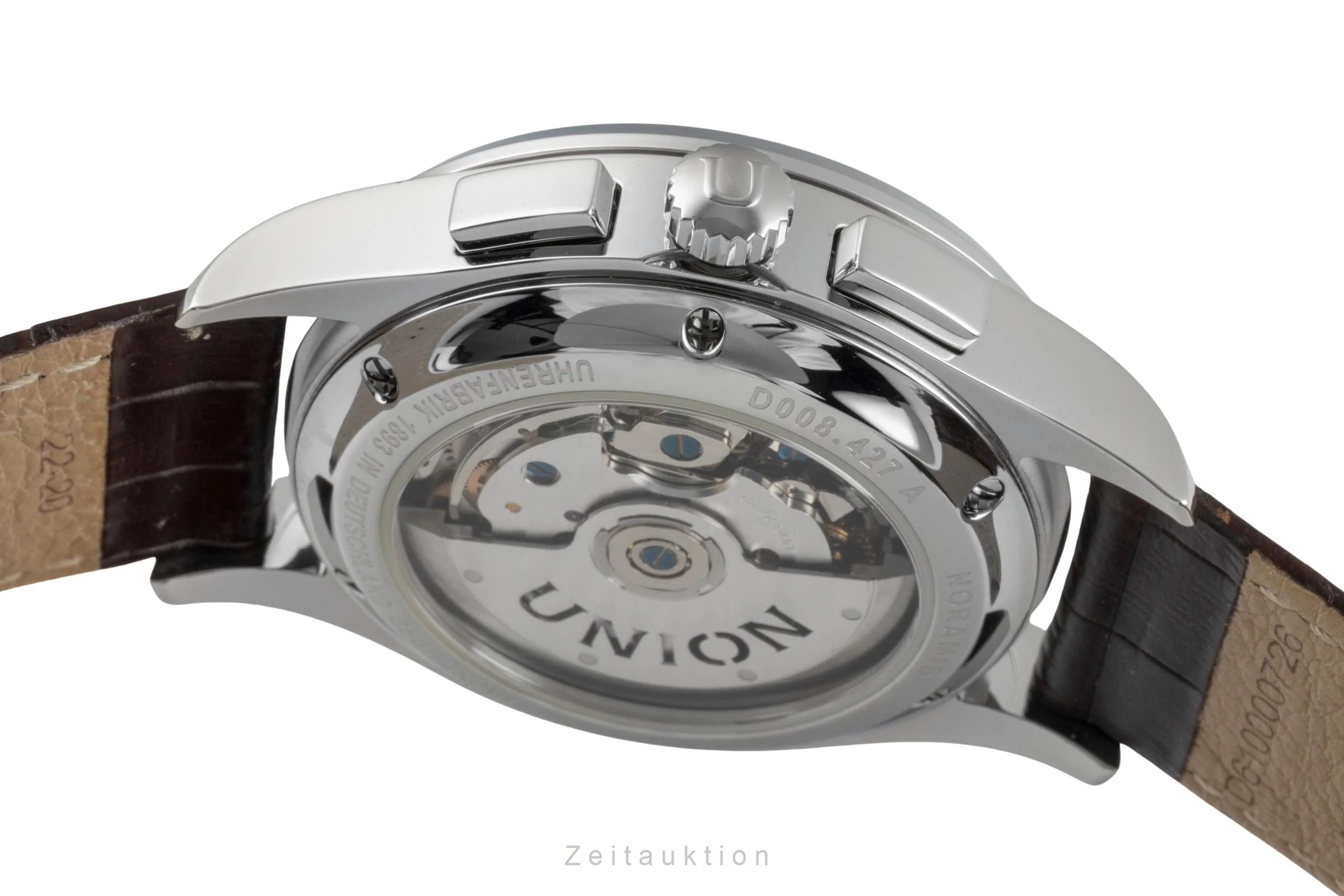 Union Glashütte Noramis chronograph steel automatic men's watch D008.427.16.017.00  [2505753] - Image 12