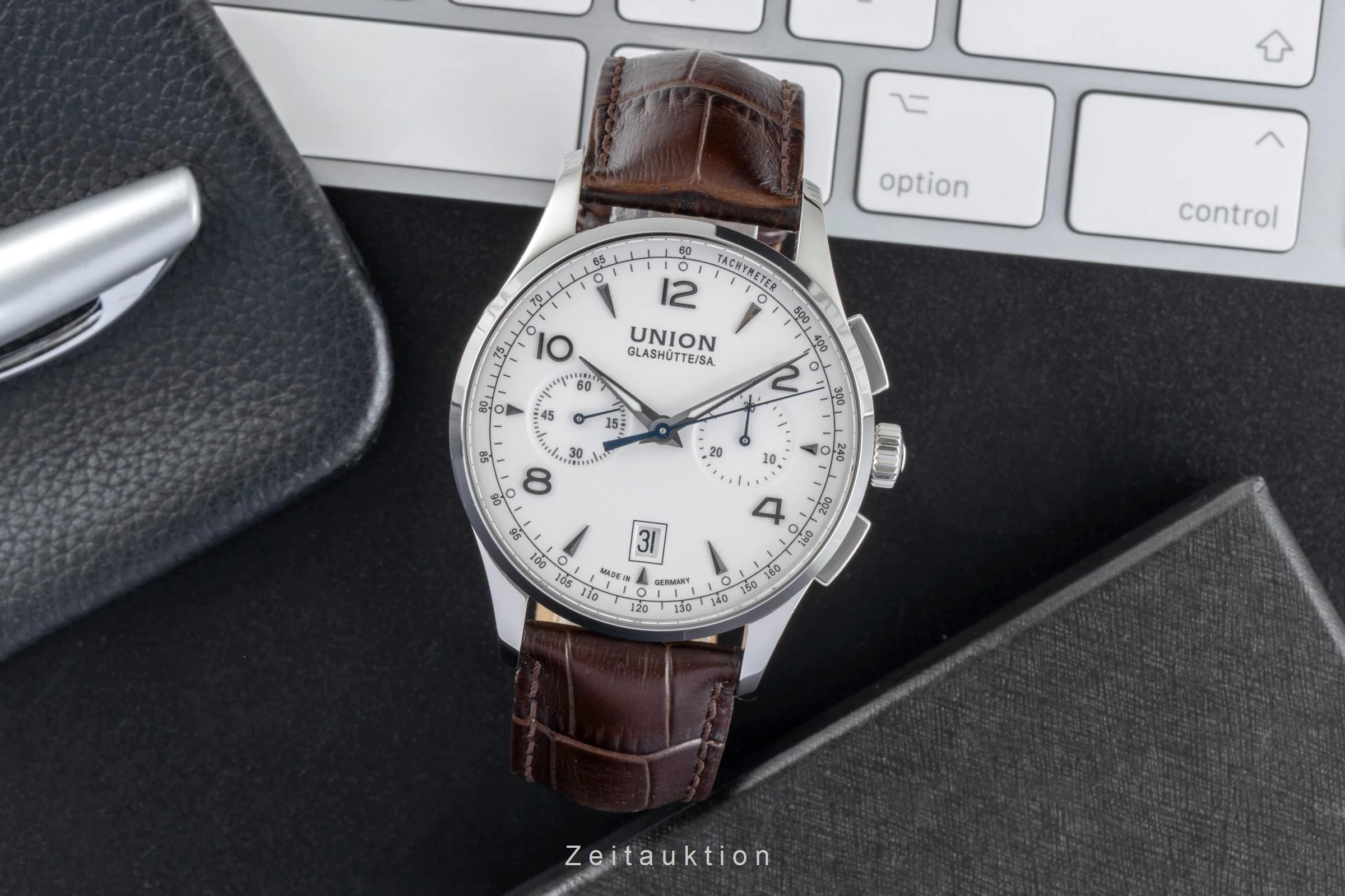Union Glashütte Noramis chronograph steel automatic men's watch D008.427.16.017.00  [2505753] - Image 4