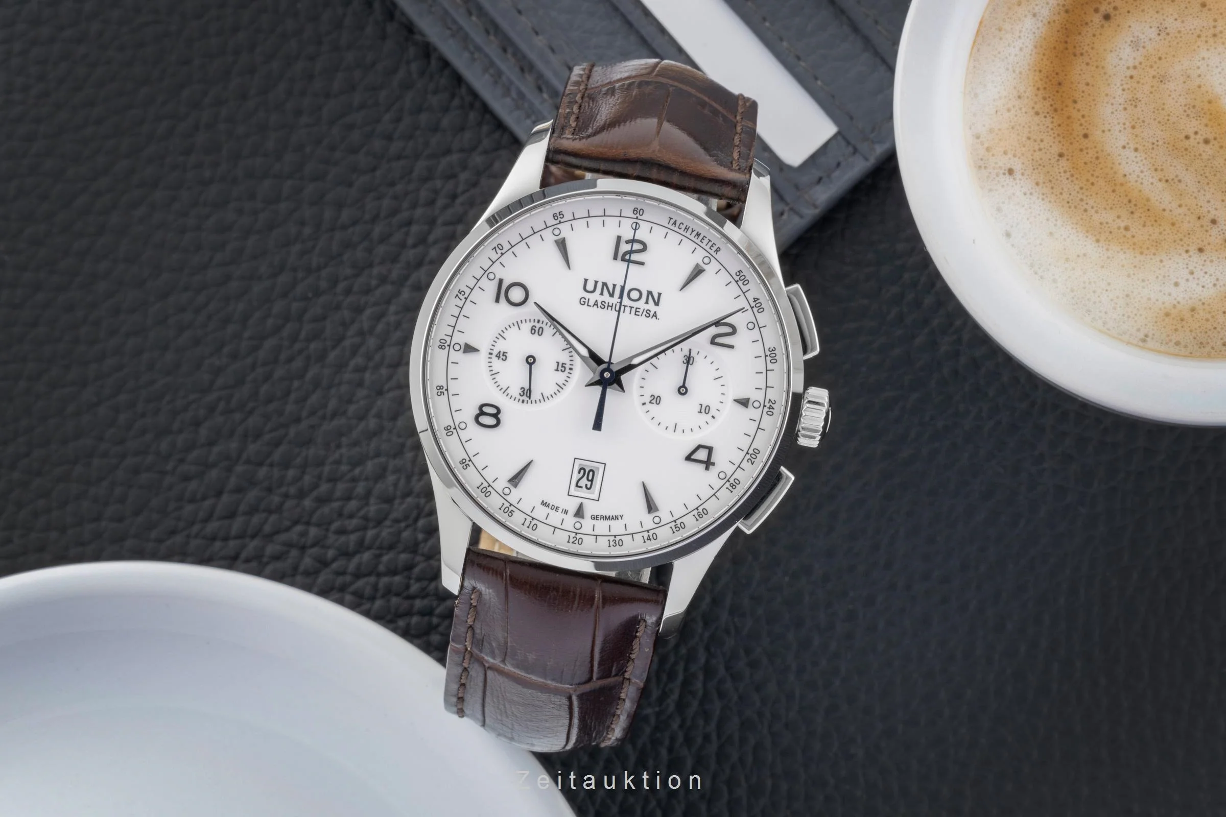 Union Glashütte Noramis chronograph steel automatic men's watch D008.427.16.017.00  [2600847] - Image 4