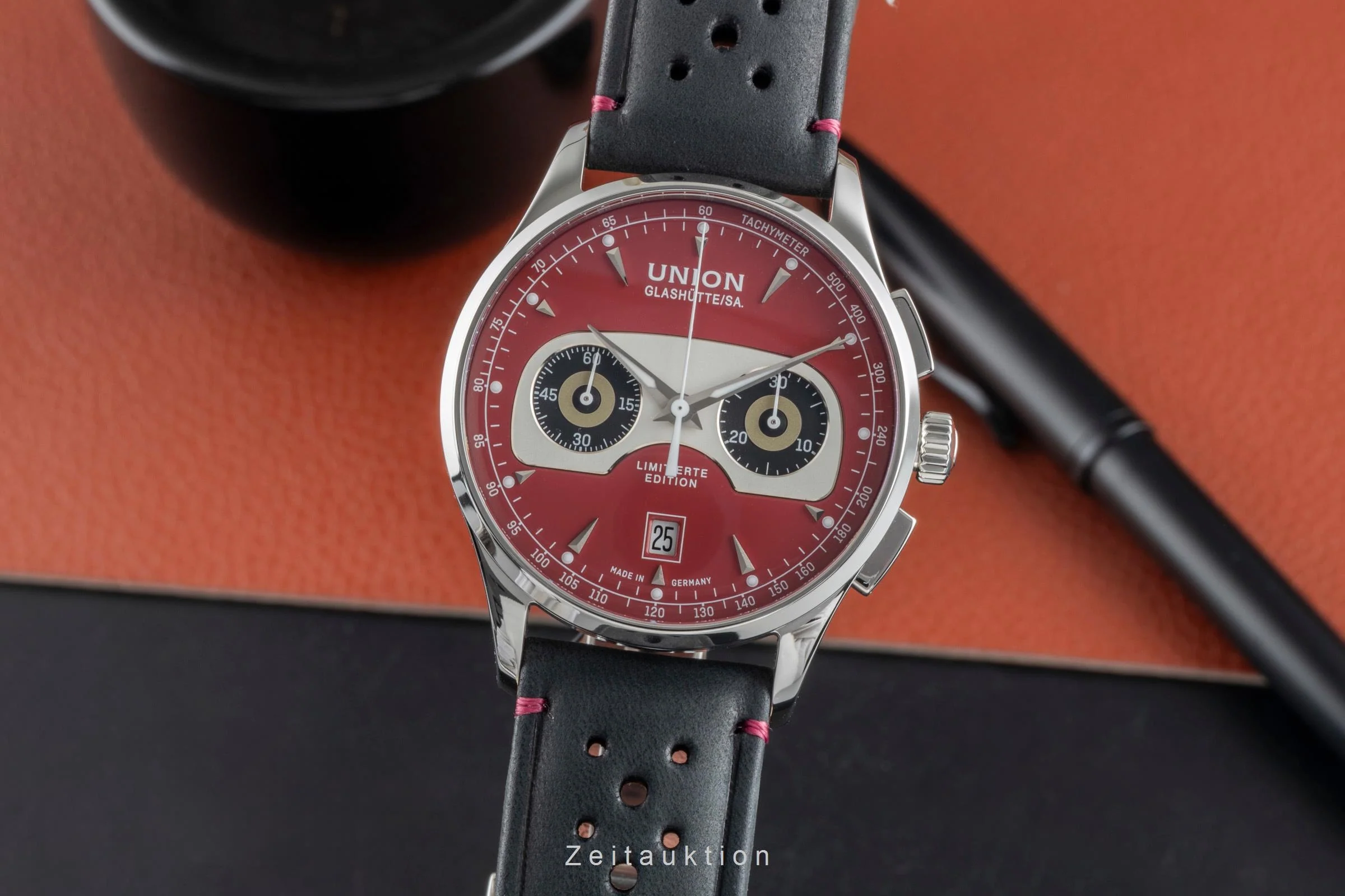 Union Glashütte Noramis chronograph steel automatic men's watch D008.427.16.421.09 Limited  [2506211] - Image 2