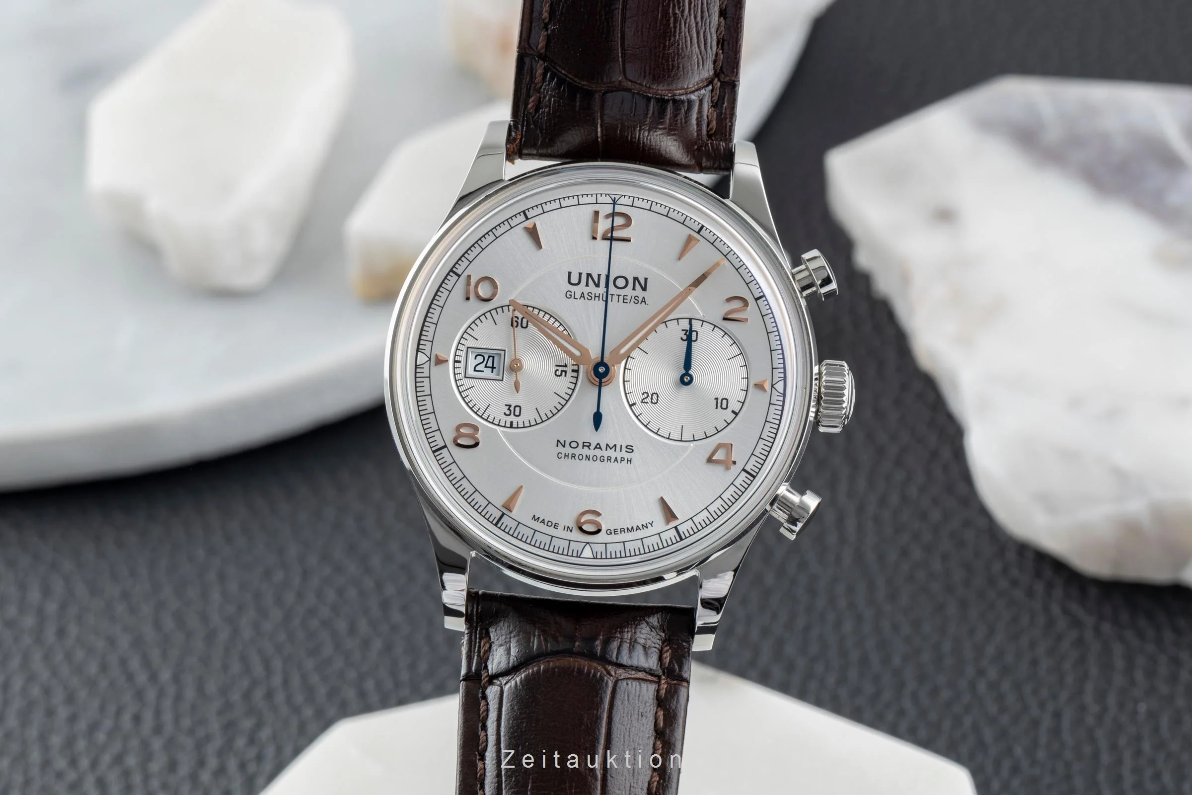 Union Glashütte Noramis chronograph steel automatic men's watch D012.427.16.037.01 LP: 3350EUR  [2505107] - Image 2