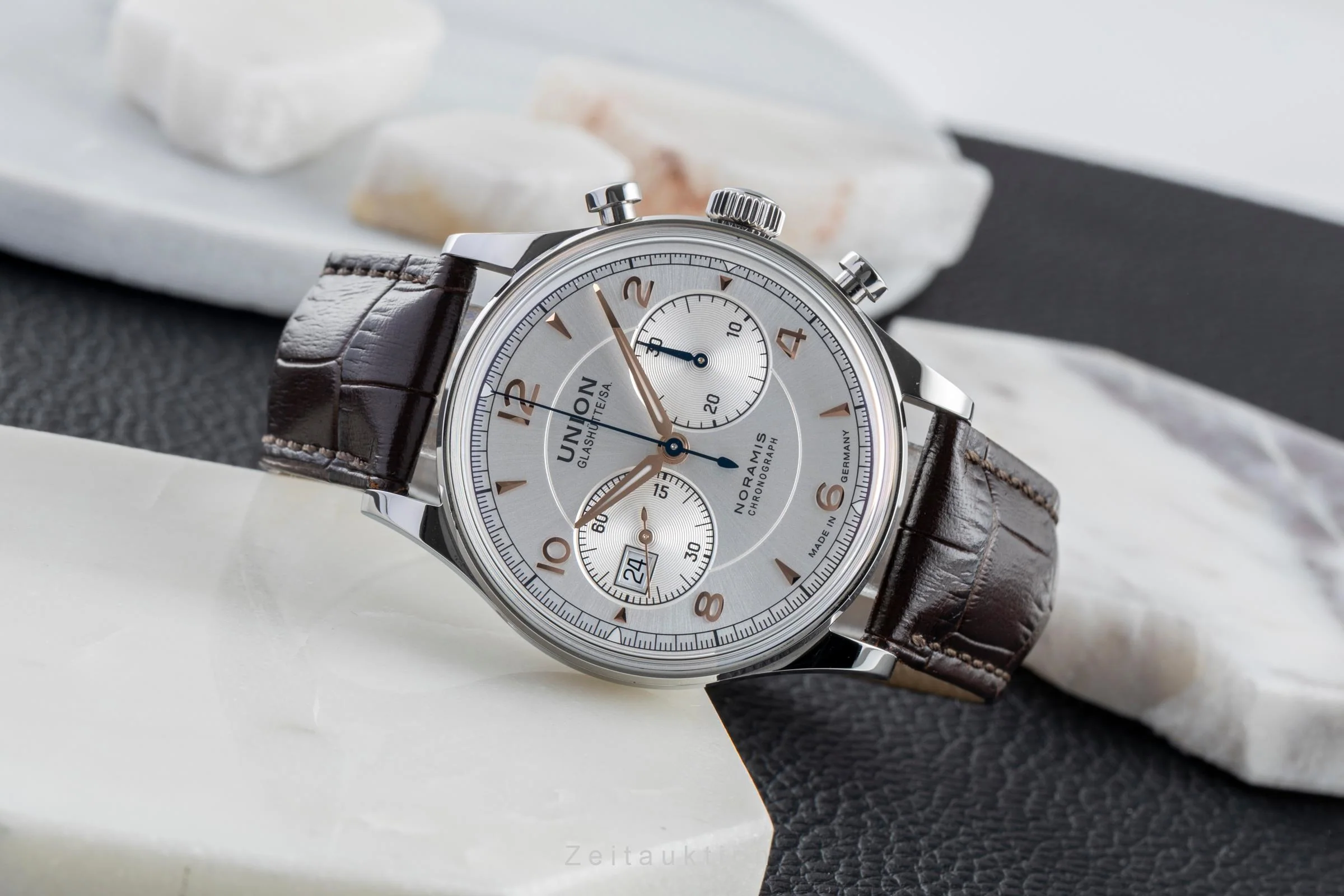 Union Glashütte Noramis chronograph steel automatic men's watch D012.427.16.037.01 LP: 3350EUR  [2505107] - Image 3