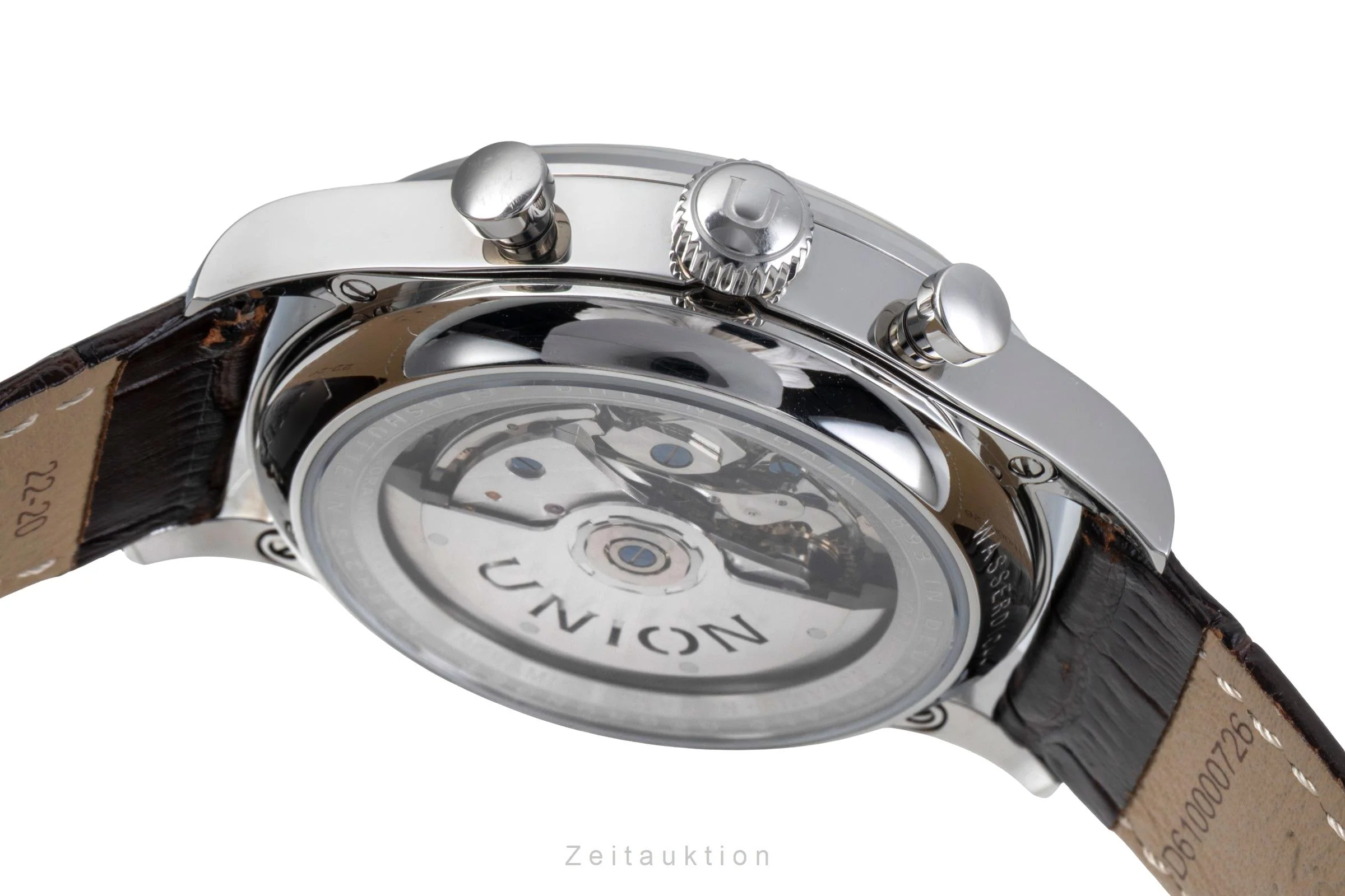 Union Glashütte Noramis chronograph steel automatic men's watch D012.427.16.037.01	  [2506170] - Image 12