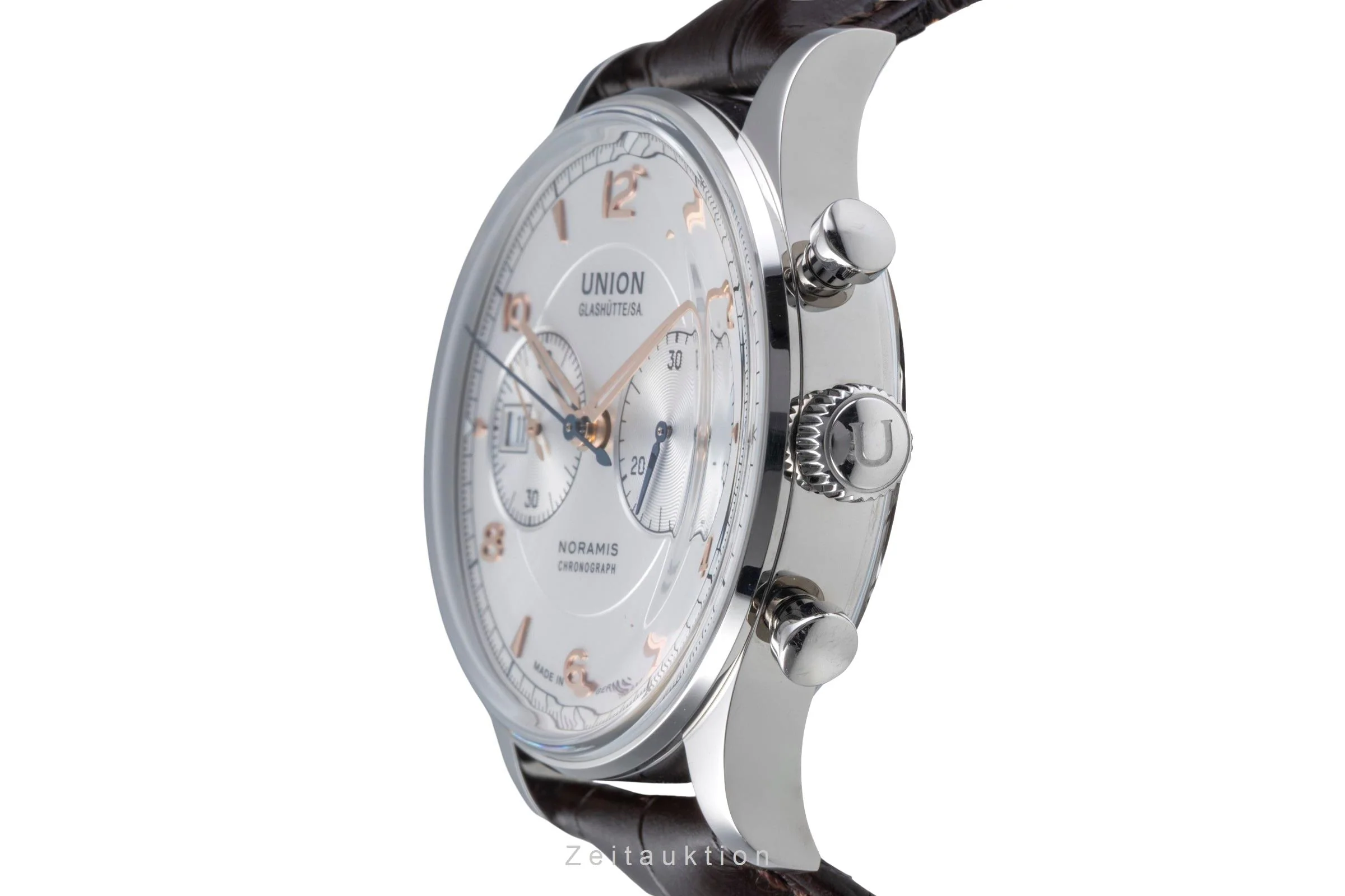Union Glashütte Noramis chronograph steel automatic men's watch D012.427.16.037.01	  [2506170] - Image 7