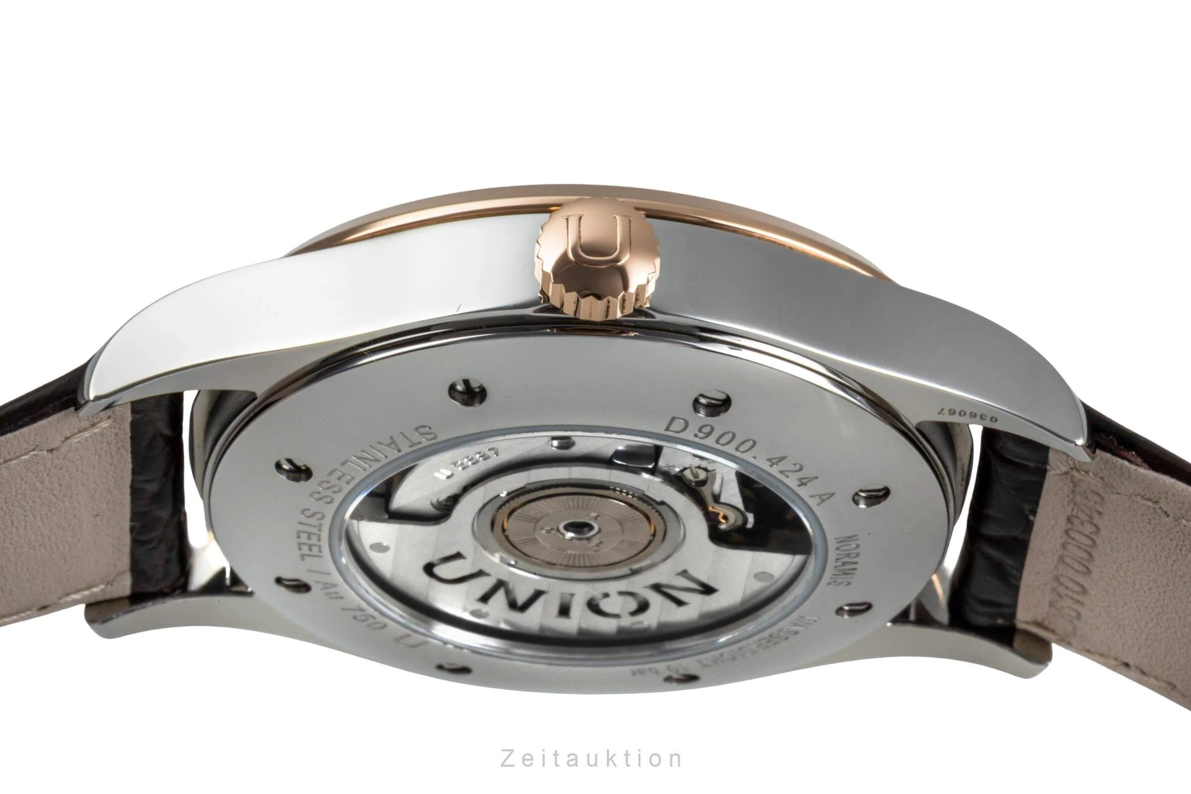 Union Glashütte Noramis steel / gold automatic men's watch D900.424.46.037.01  [2502105] - Image 10