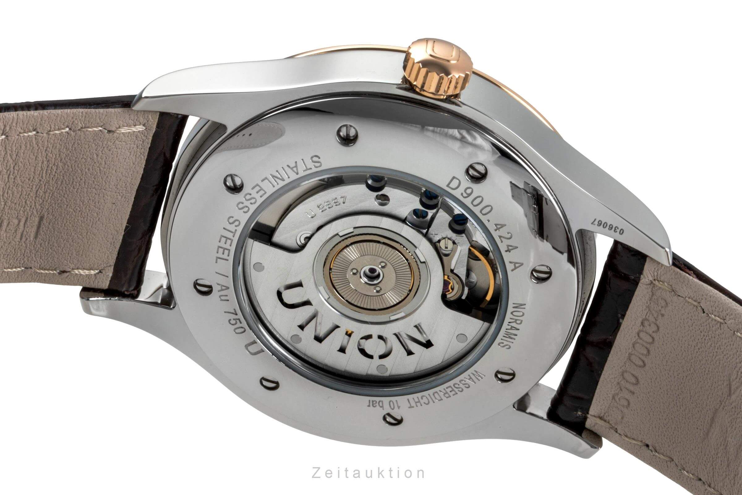 Union Glashütte Noramis steel / gold automatic men's watch D900.424.46.037.01  [2502105] - Image 11