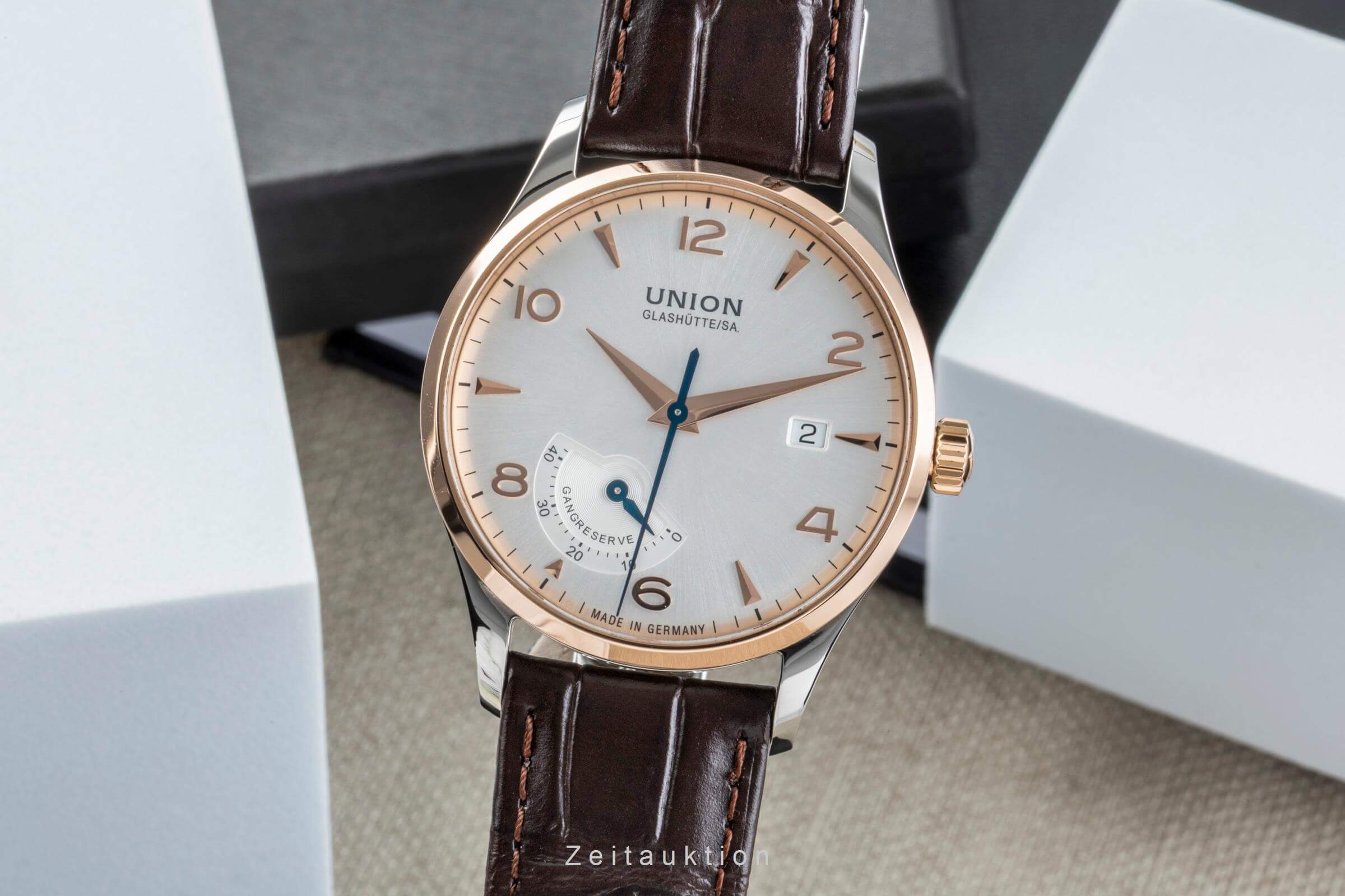 Union Glashütte Noramis steel / gold automatic men's watch D900.424.46.037.01  [2502105] - Image 2
