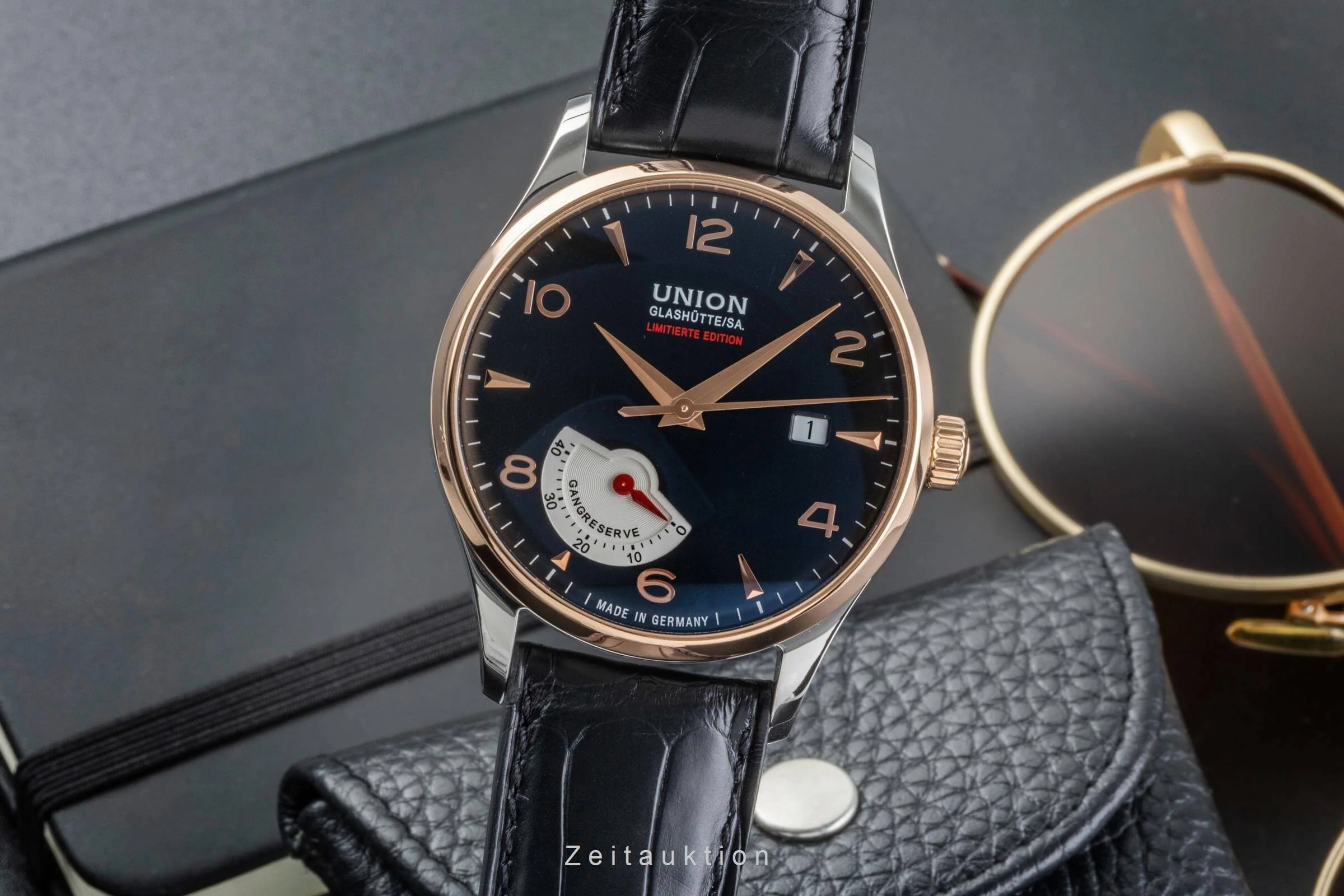 Union Glashütte Noramis steel / gold automatic men's watch D900.424.46.057.09 Limited  [2502101] - Image 2