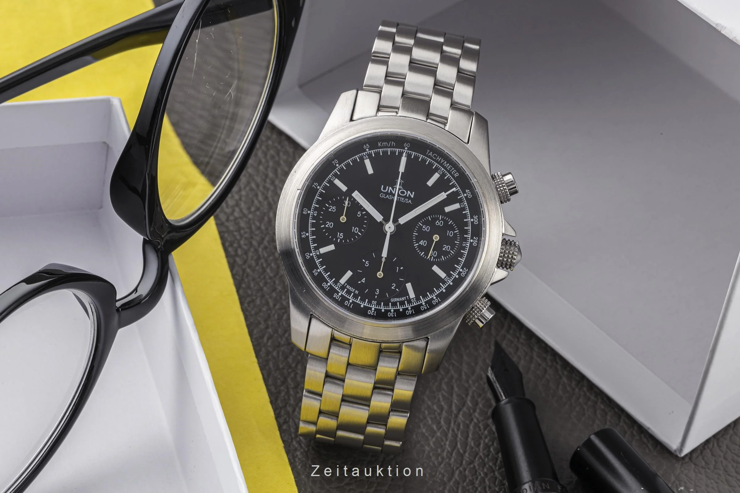Union Glashütte Tradition Flieger chronograph steel automatic men's watch 2631074710  [2303223] - Image 3