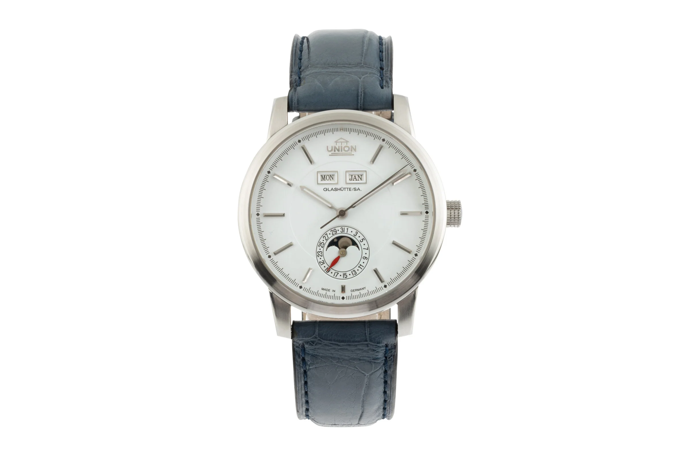Union Glashütte Tradition Vollkalender steel automatic men's watch 26-41-01-02-10  [2305505] - Image 4