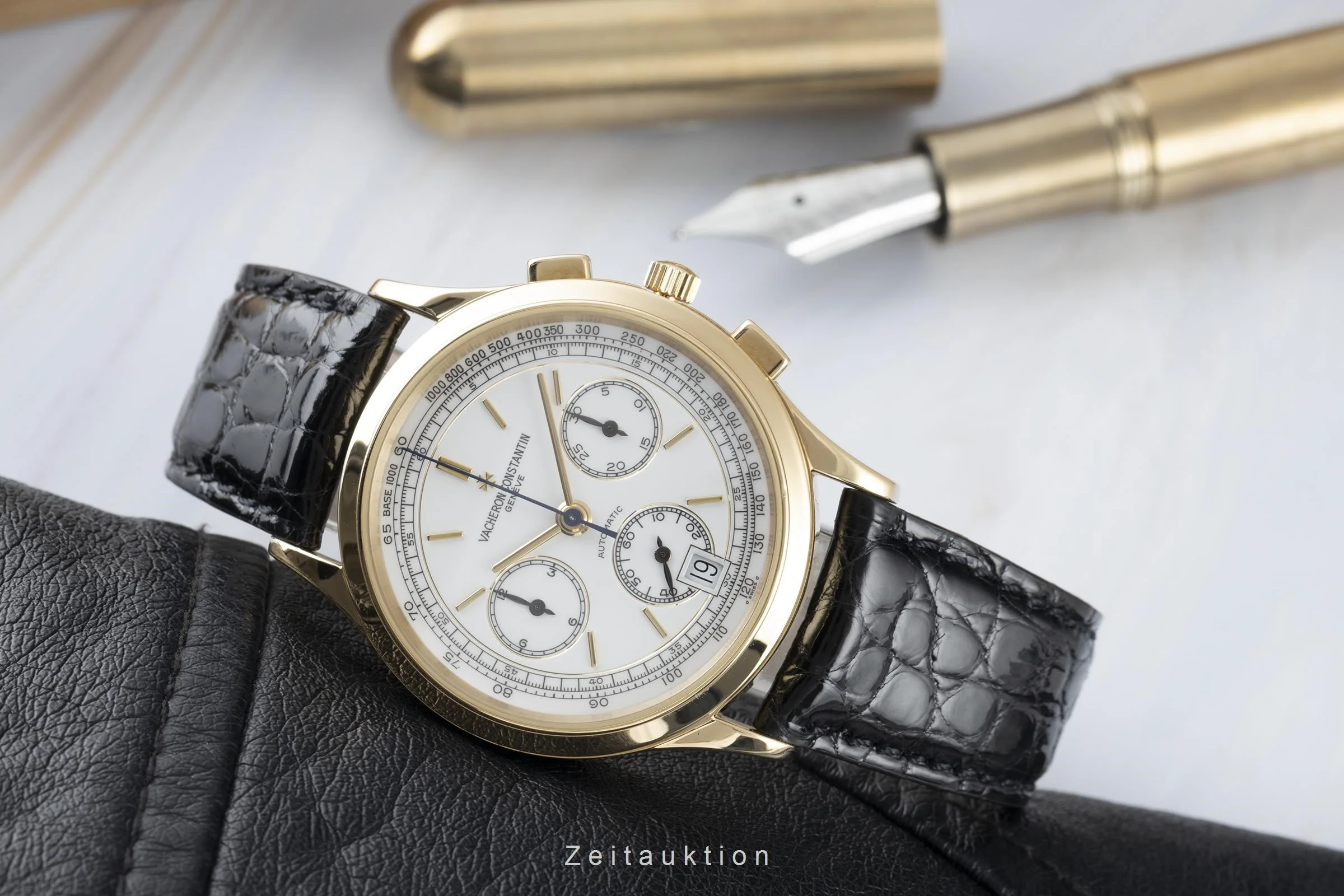 Vacheron & Constantin Historiques chronograph 18 ct gold automatic men's watch 49002/2  [2110701] - Image 2