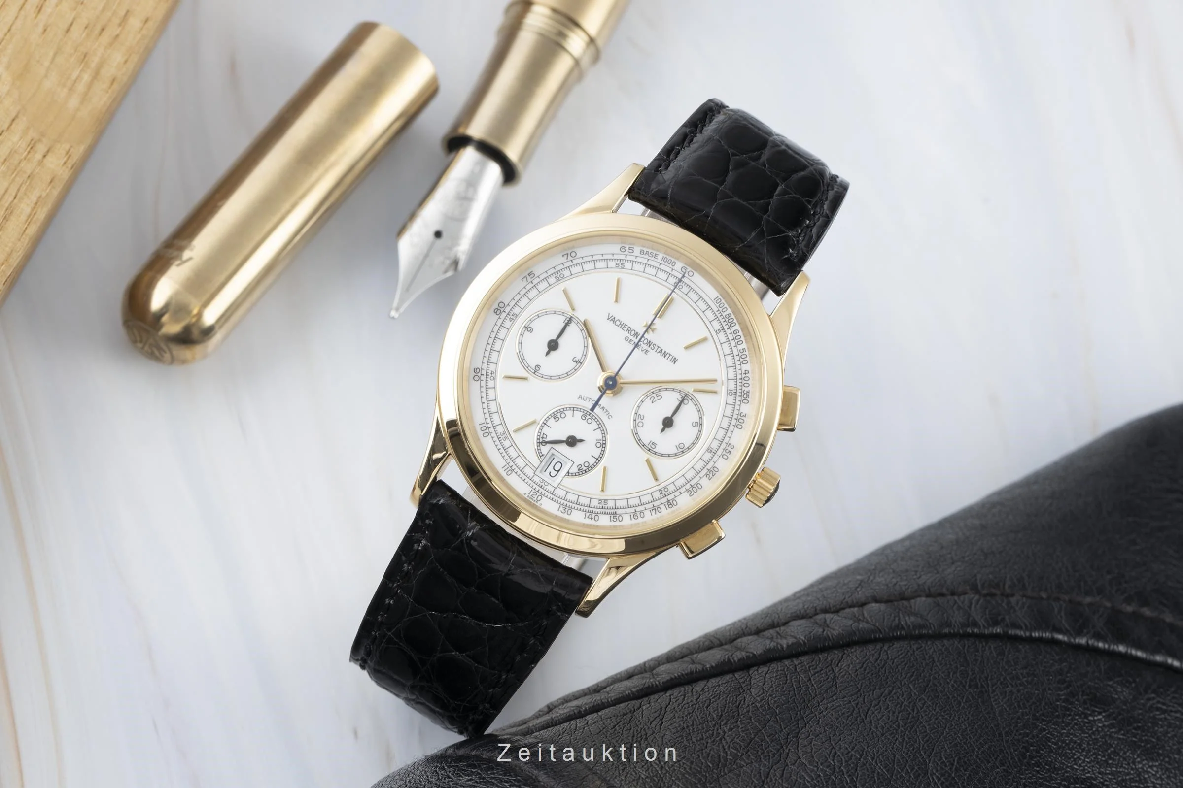 Vacheron & Constantin Historiques chronograph 18 ct gold automatic men's watch 49002/2  [2110701] - Image 3