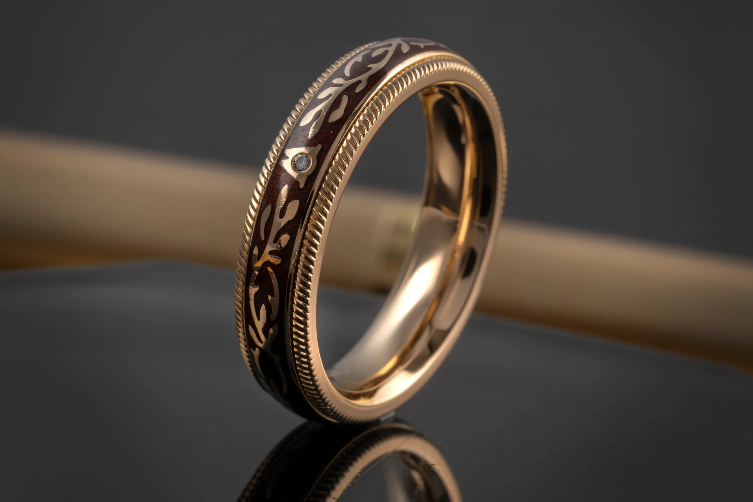 Wellendorff ring Nougat Fantasie rotating ring 18k (0.750) gold Size 54 B&P [KL25998] - Image 3