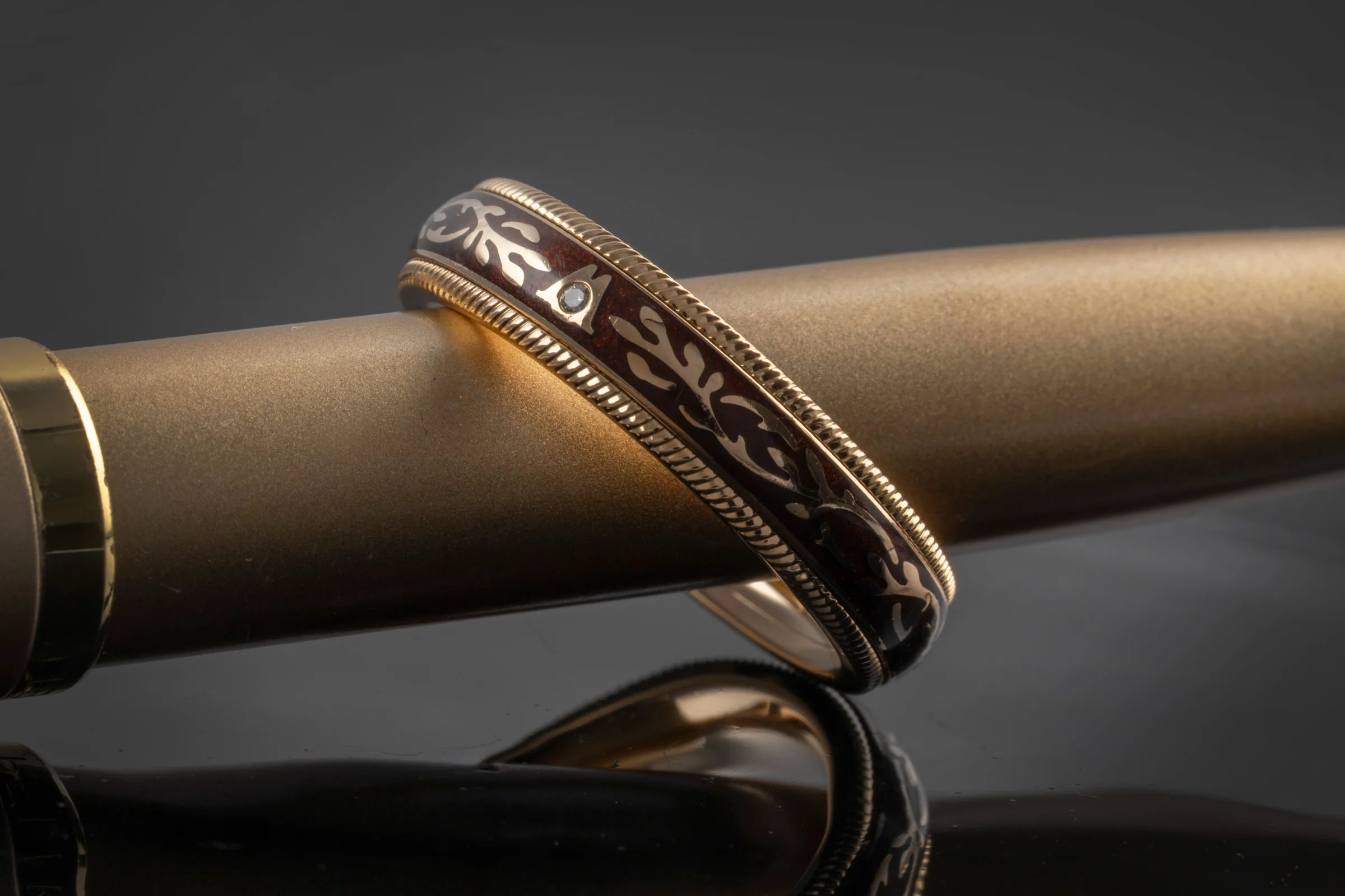 Wellendorff ring Nougat Fantasie rotating ring 18k (0.750) gold Size 54 B&P [KL25998] - Image 4