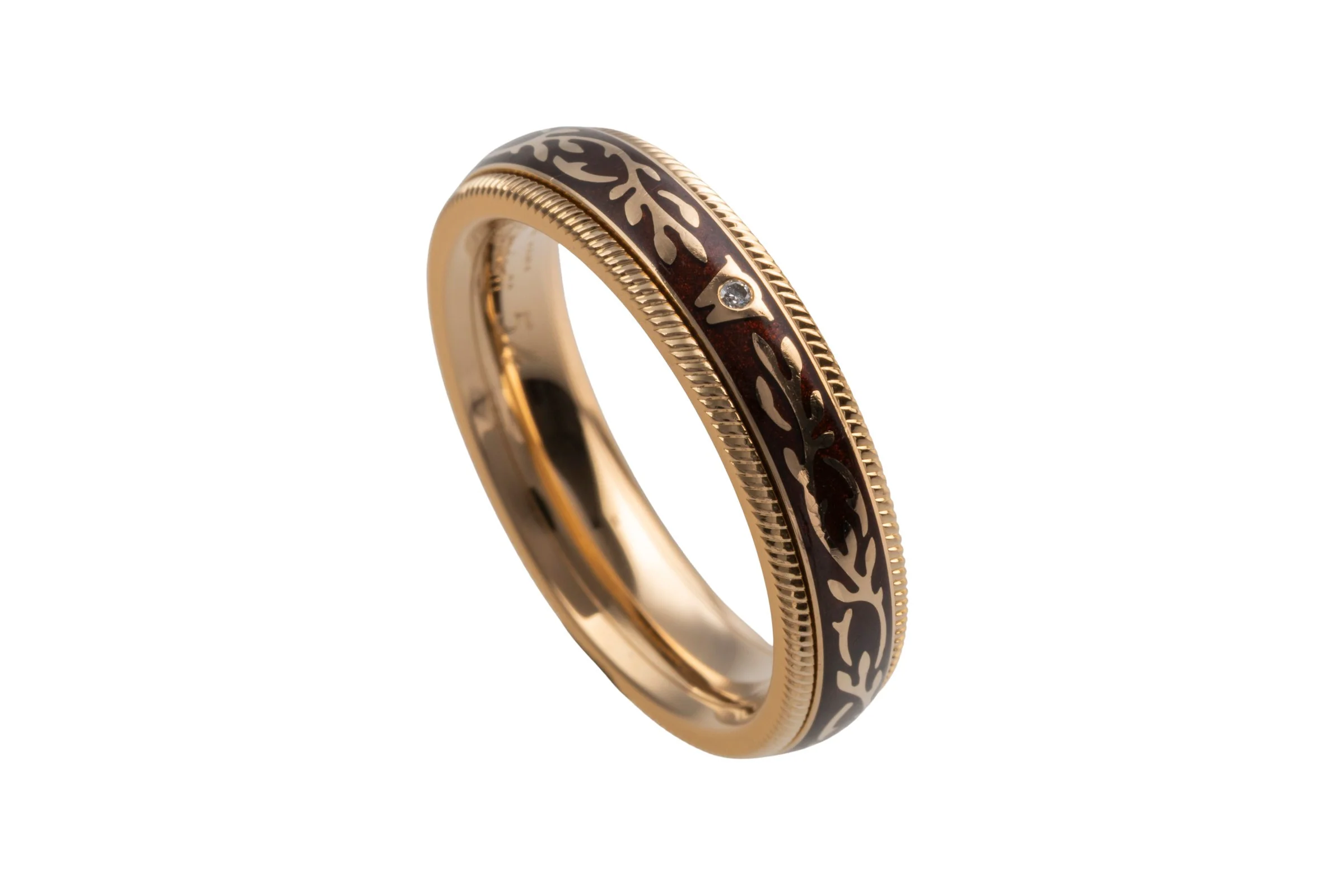 Wellendorff ring Nougat Fantasie rotating ring 18k (0.750) gold Size 54 B&P [KL25998] - Image 7