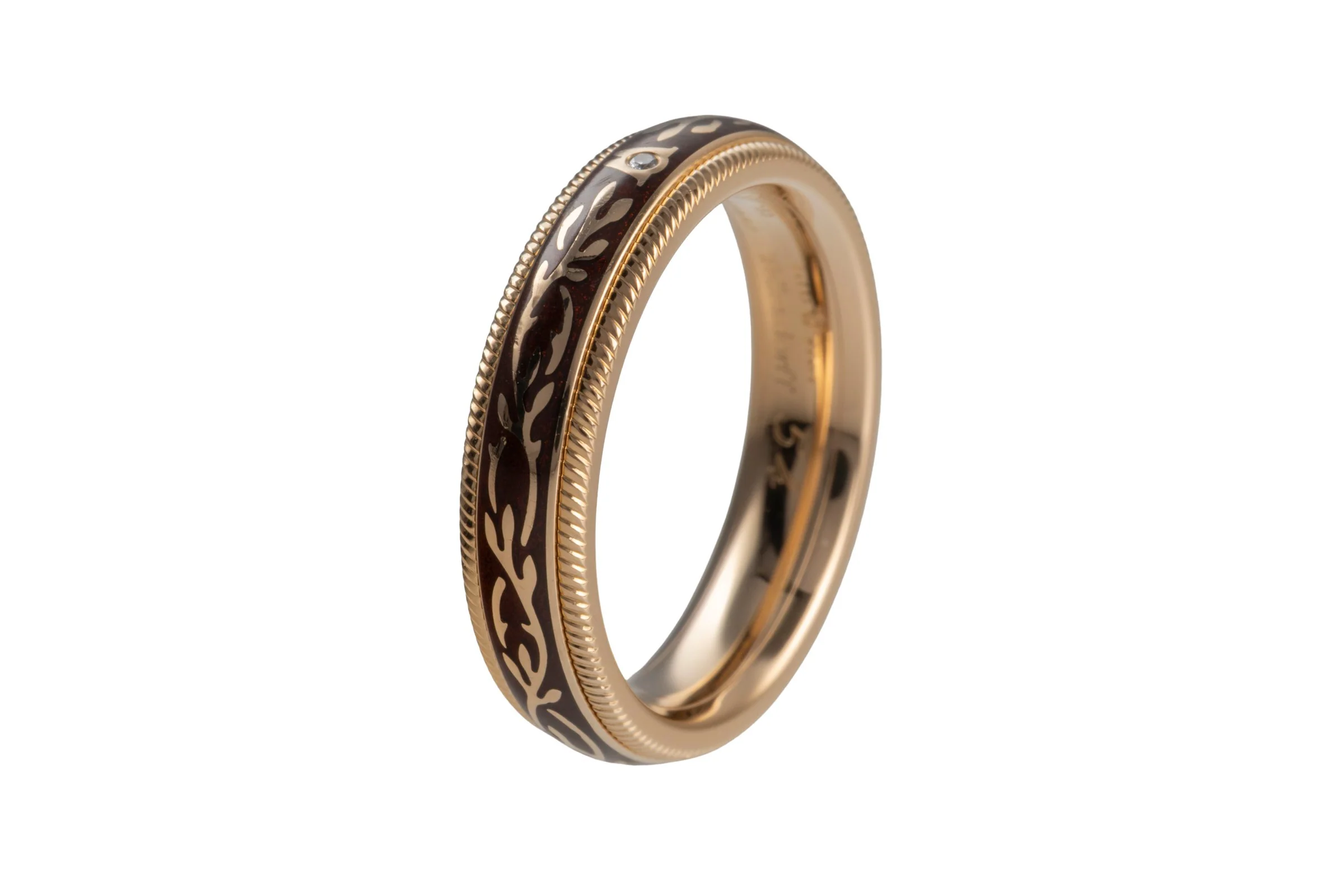 Wellendorff ring Nougat Fantasie rotating ring 18k (0.750) gold Size 54 B&P [KL25998] - Image 8