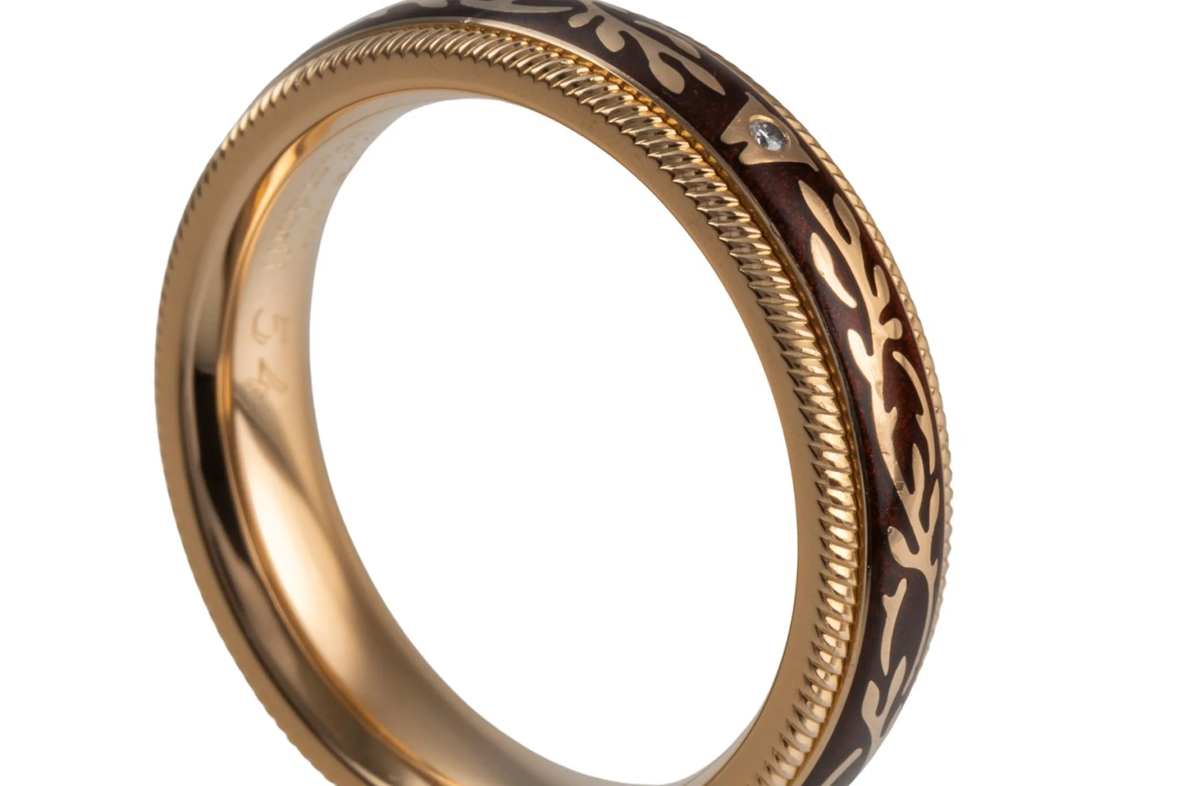 Wellendorff ring Nougat Fantasie rotating ring 18k (0.750) gold Size 54 B&P [KL25998] - Image 9