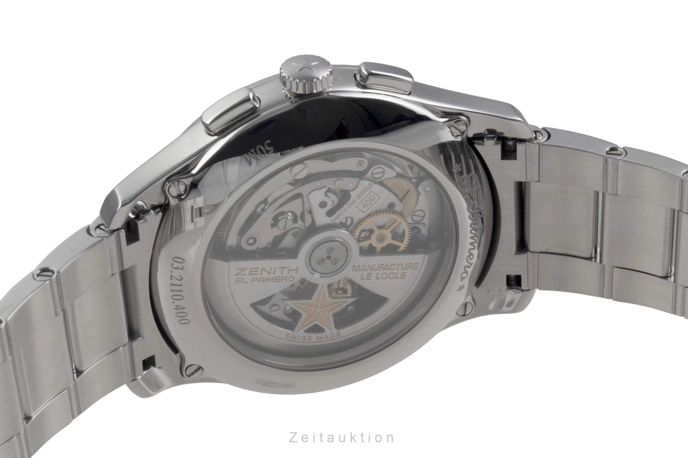 Zenith Captain chronograph steel automatic men's watch 03.2110.400/01.C498 LP: 12300EUR  [2500498] - Image 10