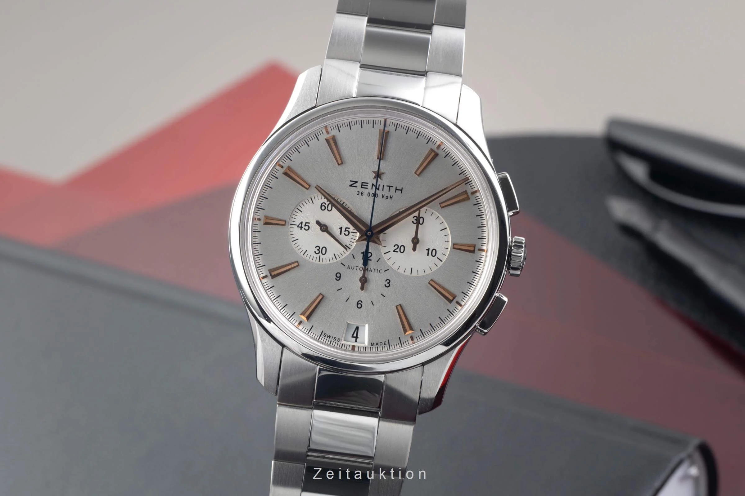 Zenith Captain chronograph steel automatic men's watch 03.2110.400/01.C498 LP: 12300EUR  [2500498] - Image 2