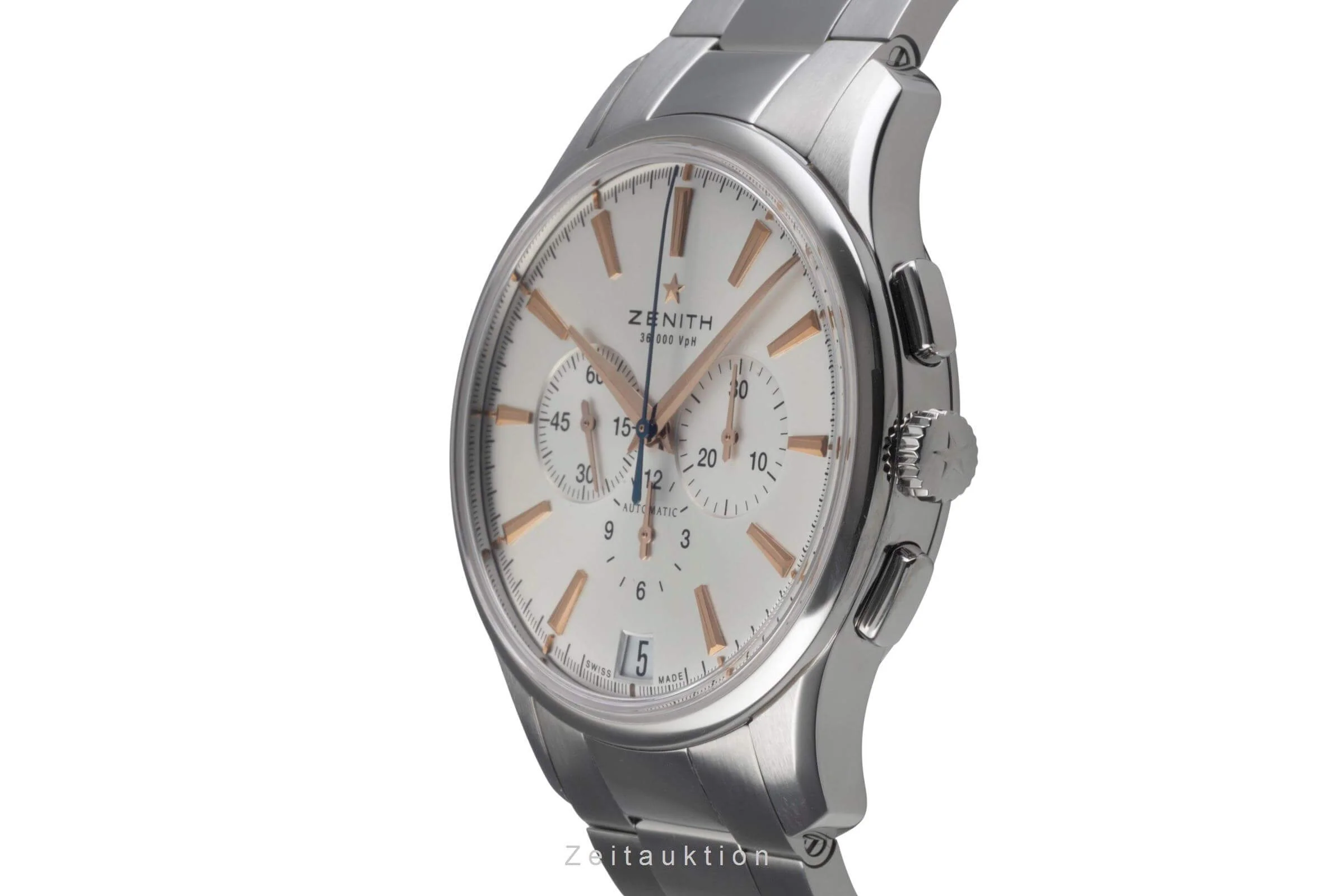Zenith Captain chronograph steel automatic men's watch 03.2110.400/01.C498 LP: 12300EUR  [2500498] - Image 7