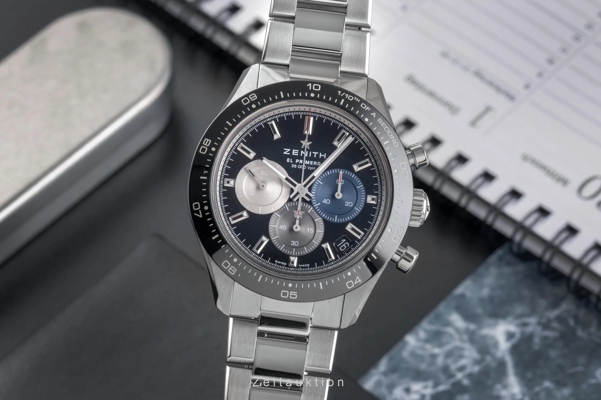 Zenith Chronomaster chronograph steel automatic men's watch 03.3100.3600/21.M3100	 LP: 11800EUR  [2503253] - Image 2