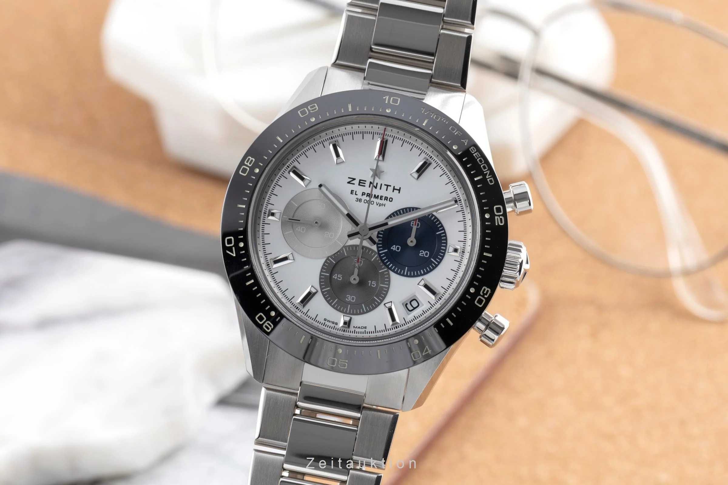 Zenith Chronomaster chronograph steel automatic men's watch 03.3100.3600/69.M3100	 LP: 12000EUR  [2504886] - Image 2