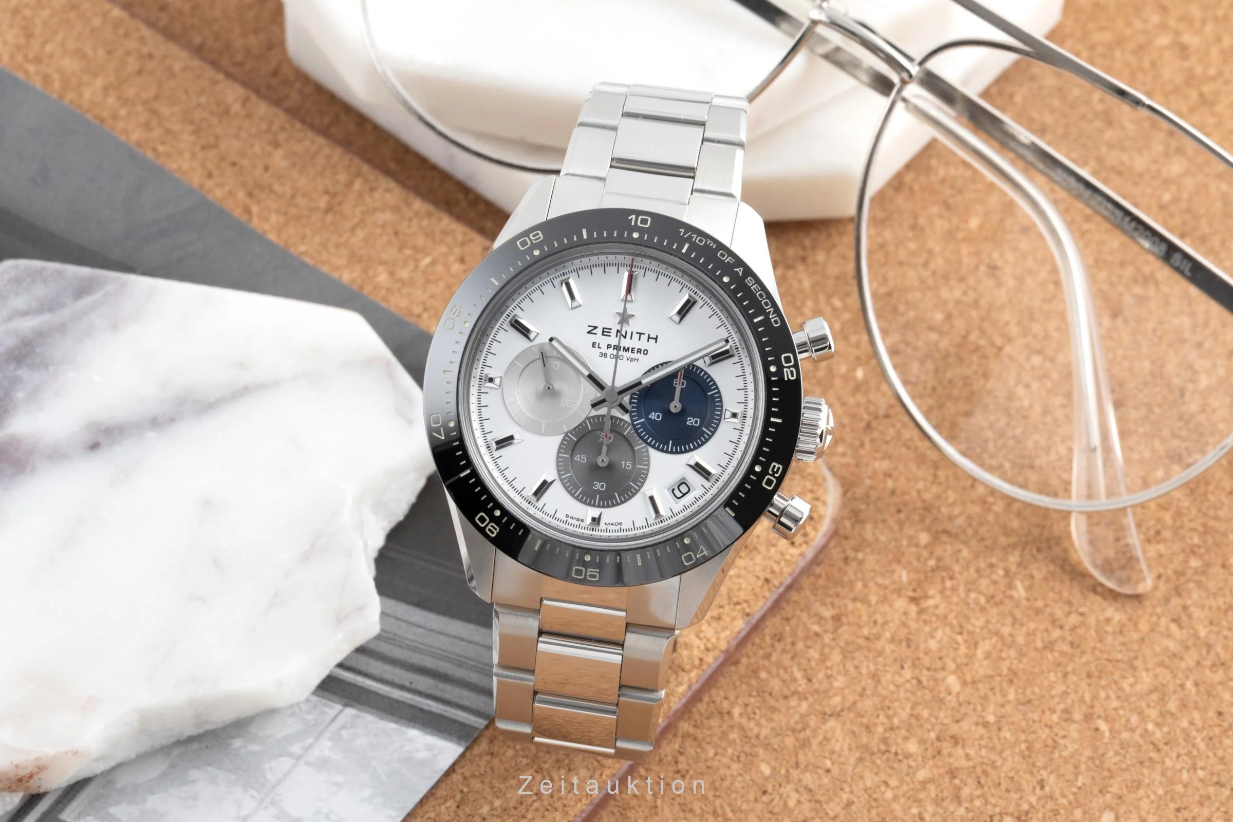 Zenith Chronomaster chronograph steel automatic men's watch 03.3100.3600/69.M3100	 LP: 12000EUR  [2504886] - Image 4