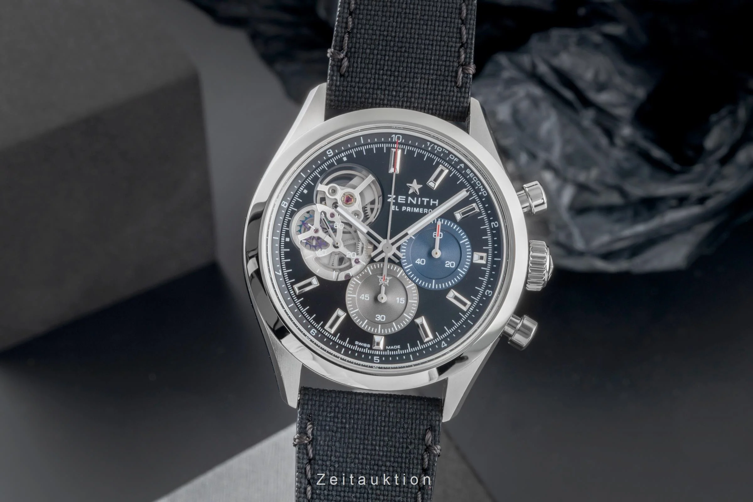 Zenith Chronomaster chronograph steel automatic men's watch 03.3300.3604/21.C822 LP: 10100EUR  [2505595] - Image 2