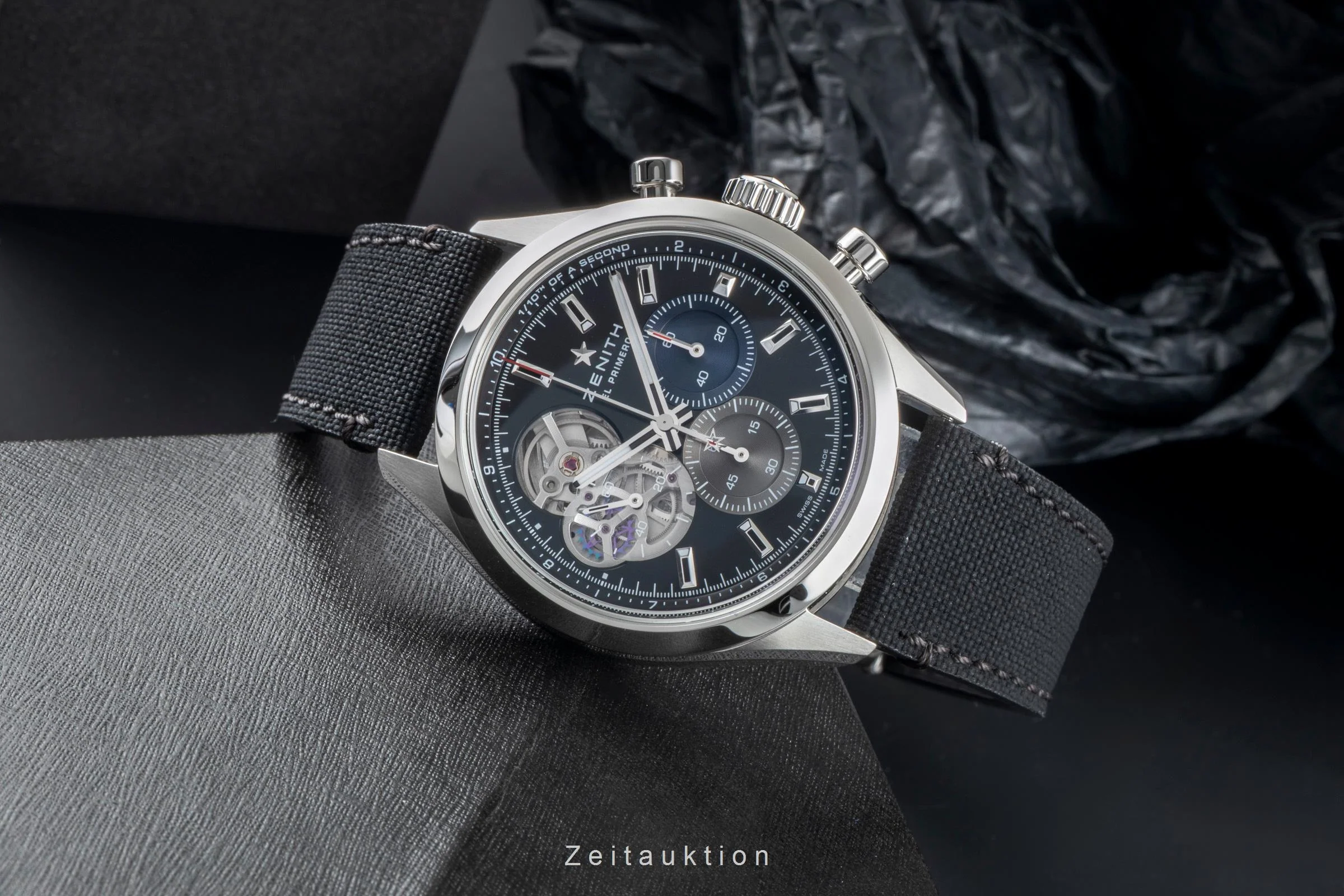 Zenith Chronomaster chronograph steel automatic men's watch 03.3300.3604/21.C822 LP: 10100EUR  [2505595] - Image 3