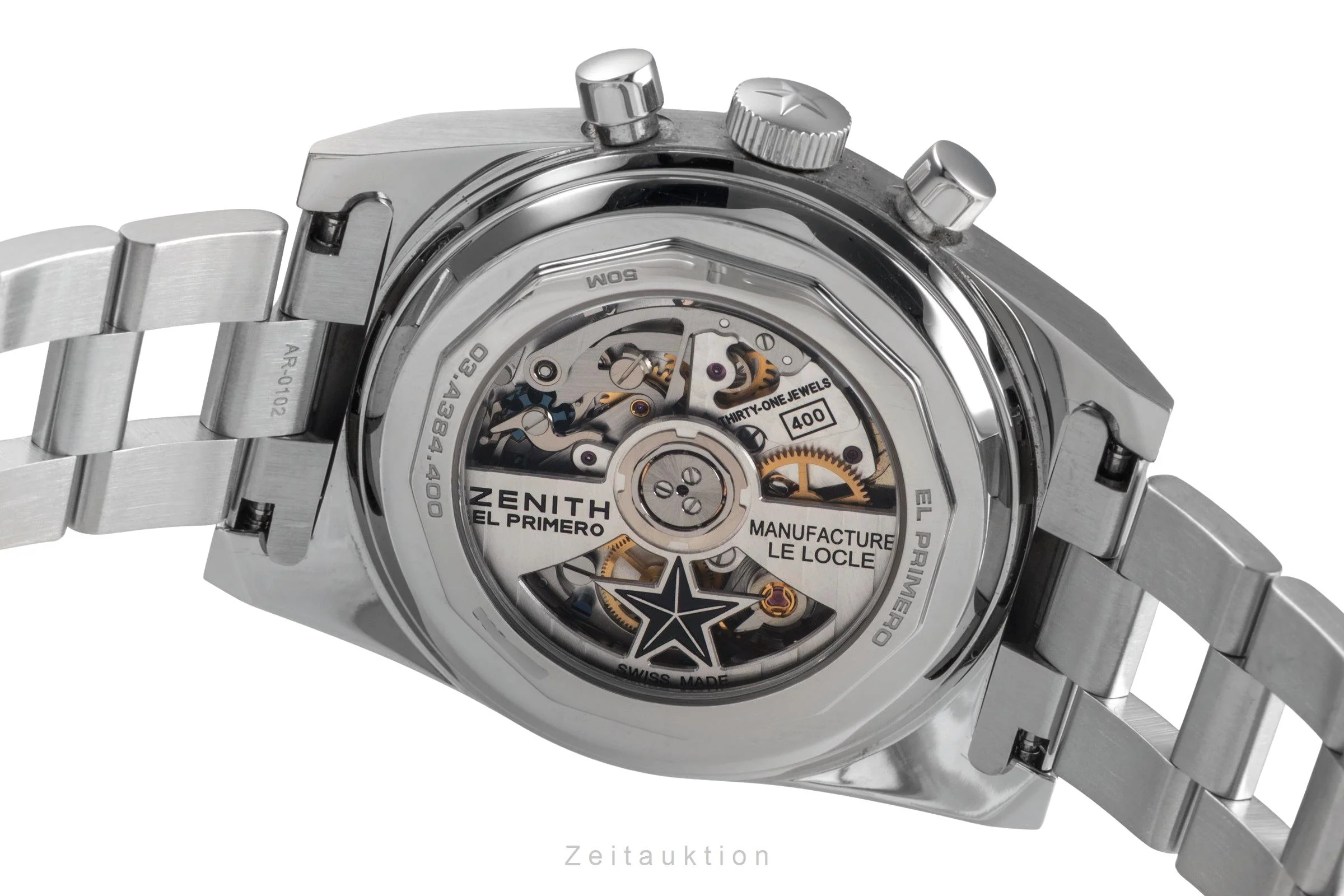Zenith Chronomaster chronograph steel automatic men's watch 03.A384.400/385.M385 LP: 9800EUR  [2503798] - Image 11