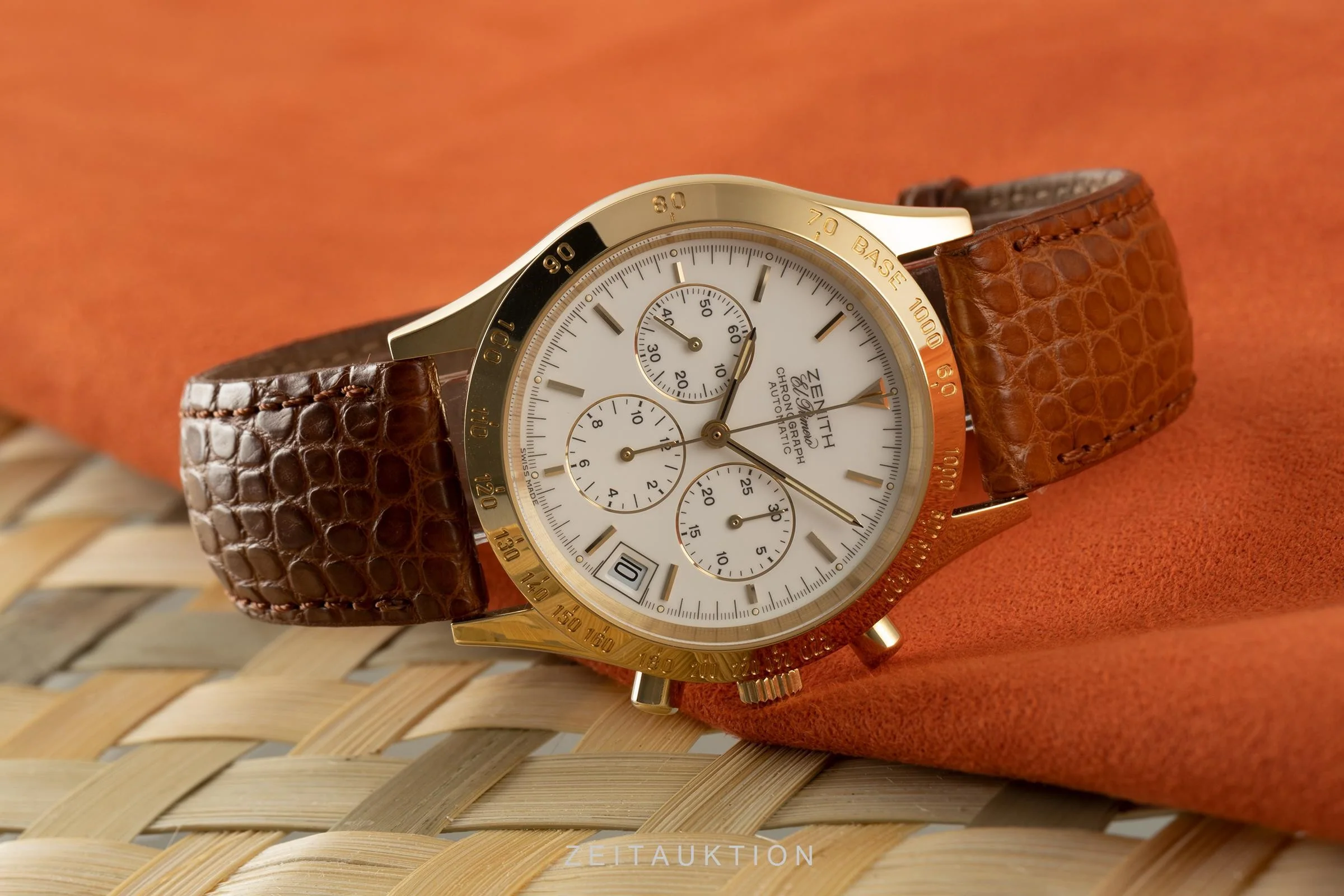 Zenith El Primero chronograph 18 ct gold automatic men's watch 06-0050-400-B  [2105526] - Image 2
