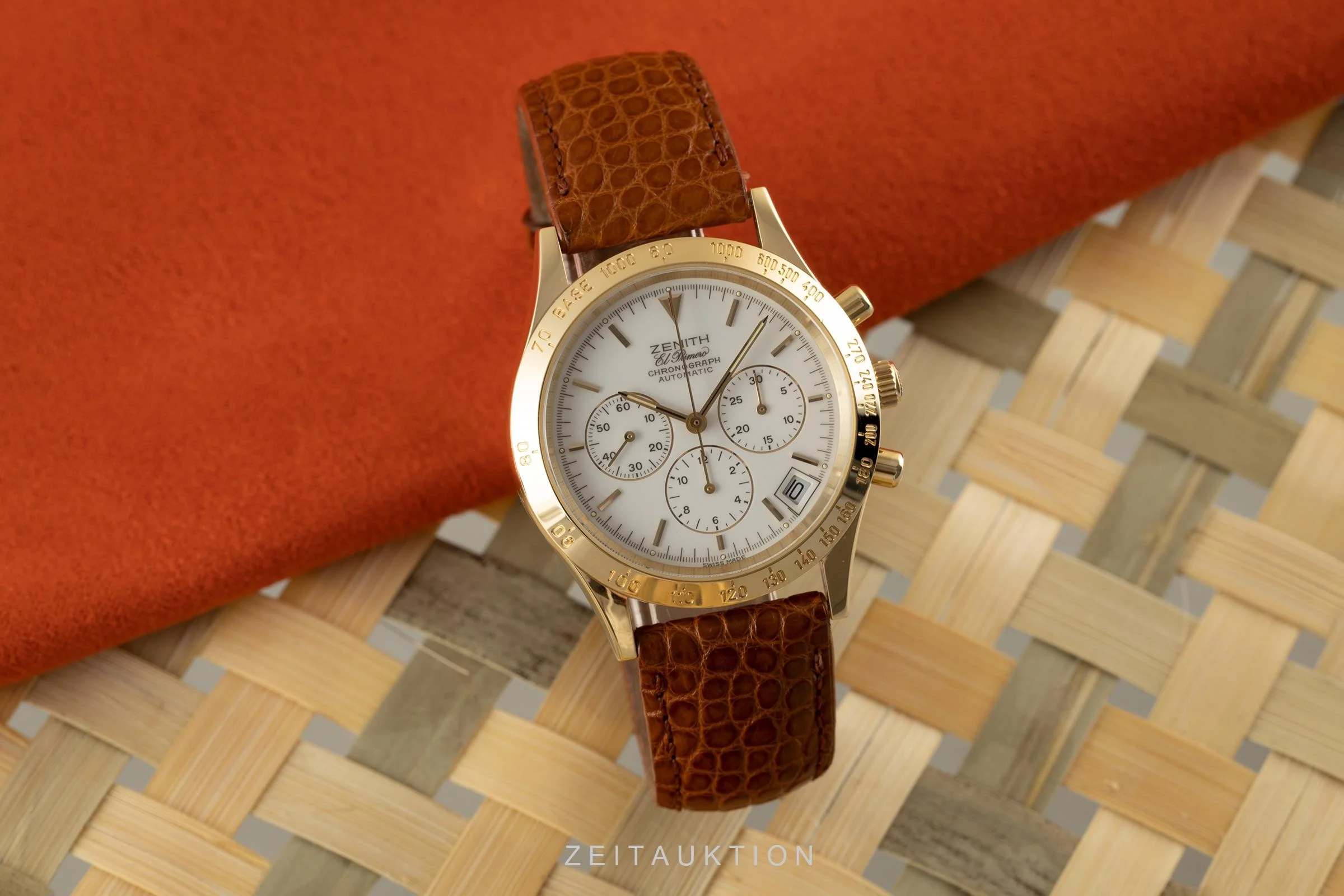 Zenith El Primero chronograph 18 ct gold automatic men's watch 06-0050-400-B  [2105526] - Image 3