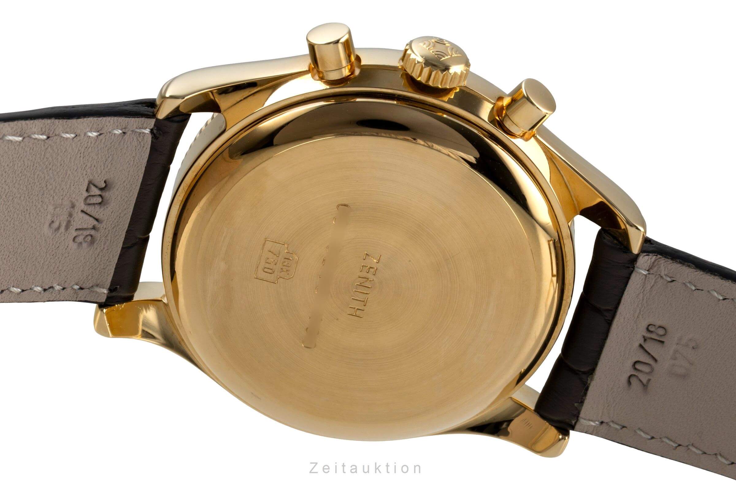 Zenith El Primero chronograph 18 ct gold automatic men's watch 06-0210-400  [2406012] - Image 11
