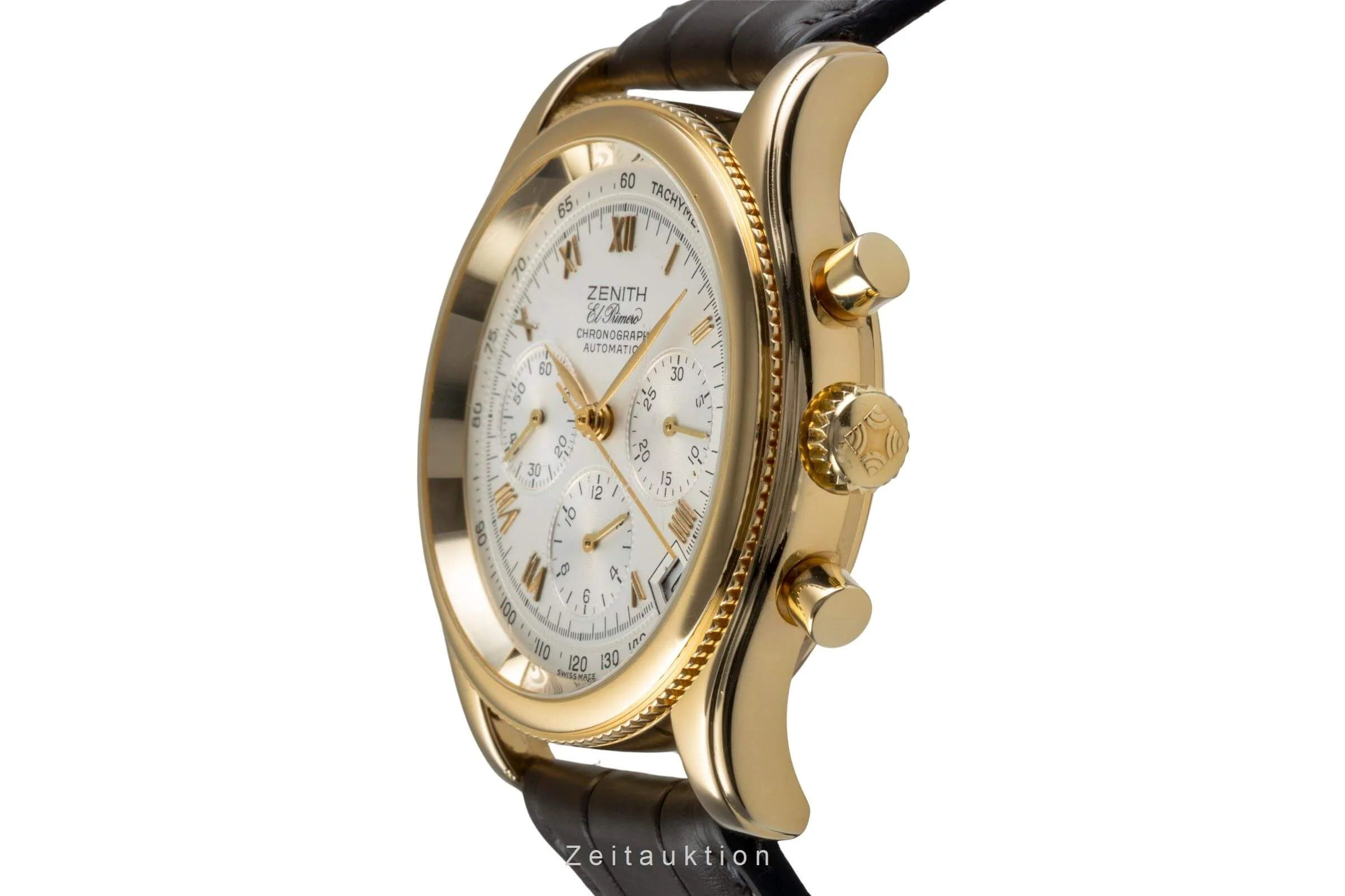 Zenith El Primero chronograph 18 ct gold automatic men's watch 06-0210-400  [2406012] - Image 7