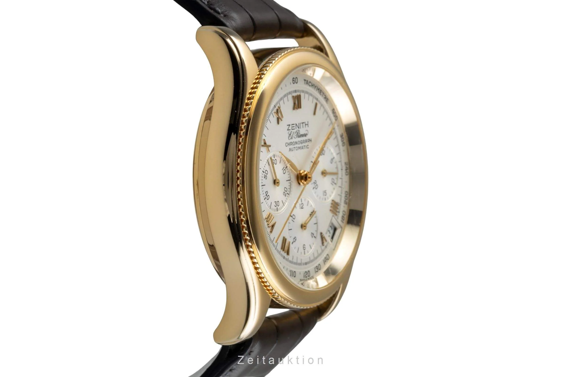 Zenith El Primero chronograph 18 ct gold automatic men's watch 06-0210-400  [2406012] - Image 8