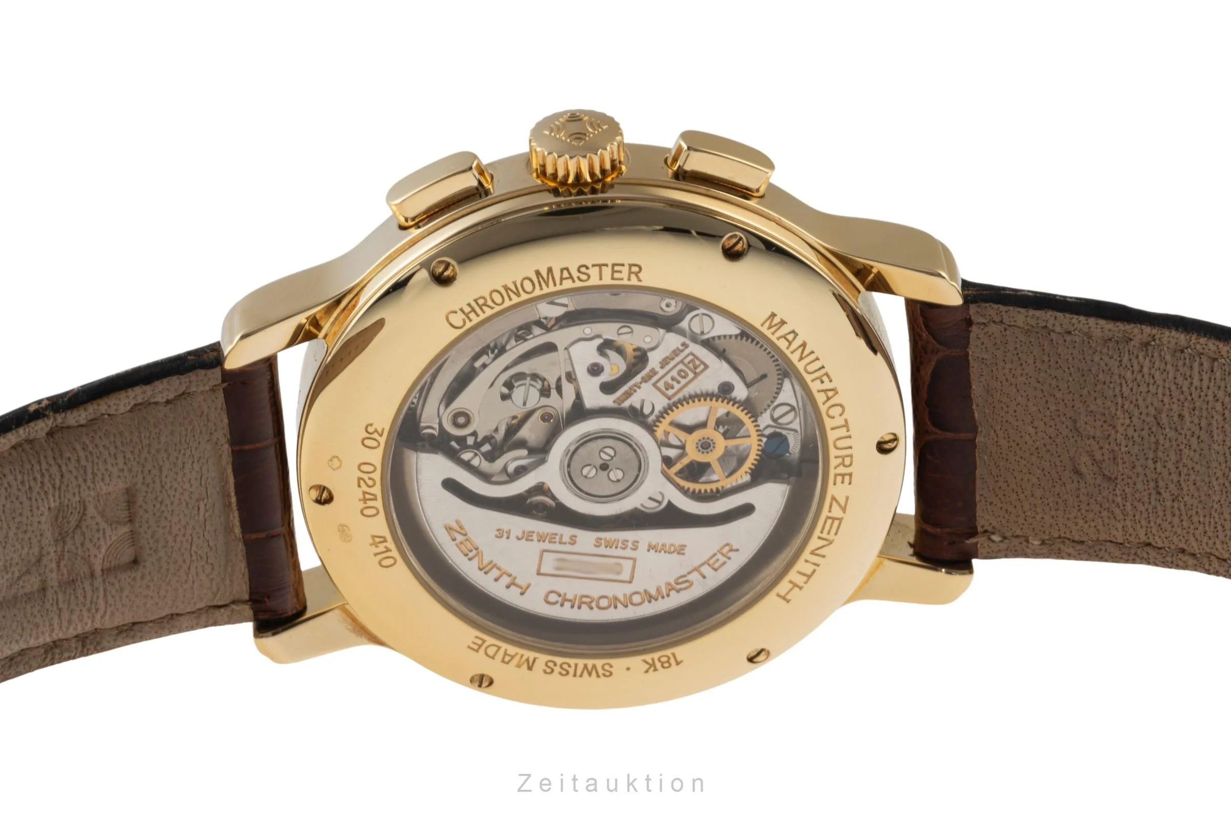 Zenith El Primero chronograph 18 ct gold automatic men's watch 30.0240.410  [2400176] - Image 10