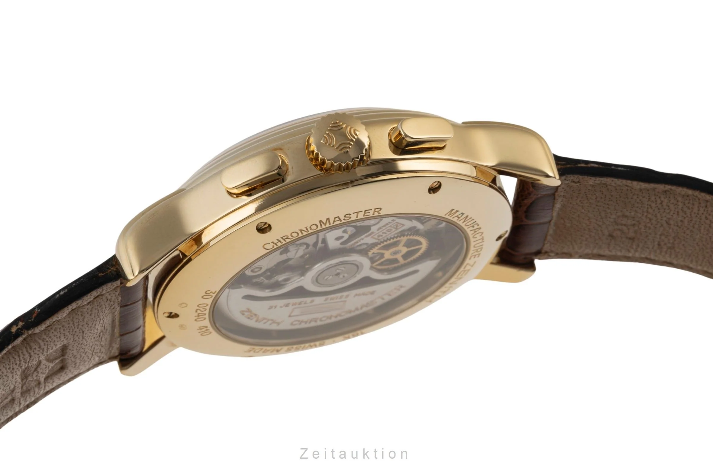 Zenith El Primero chronograph 18 ct gold automatic men's watch 30.0240.410  [2400176] - Image 11