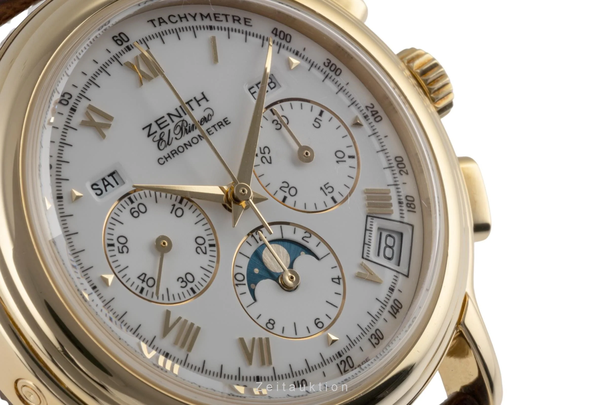 Zenith El Primero chronograph 18 ct gold automatic men's watch 30.0240.410  [2400176] - Image 14
