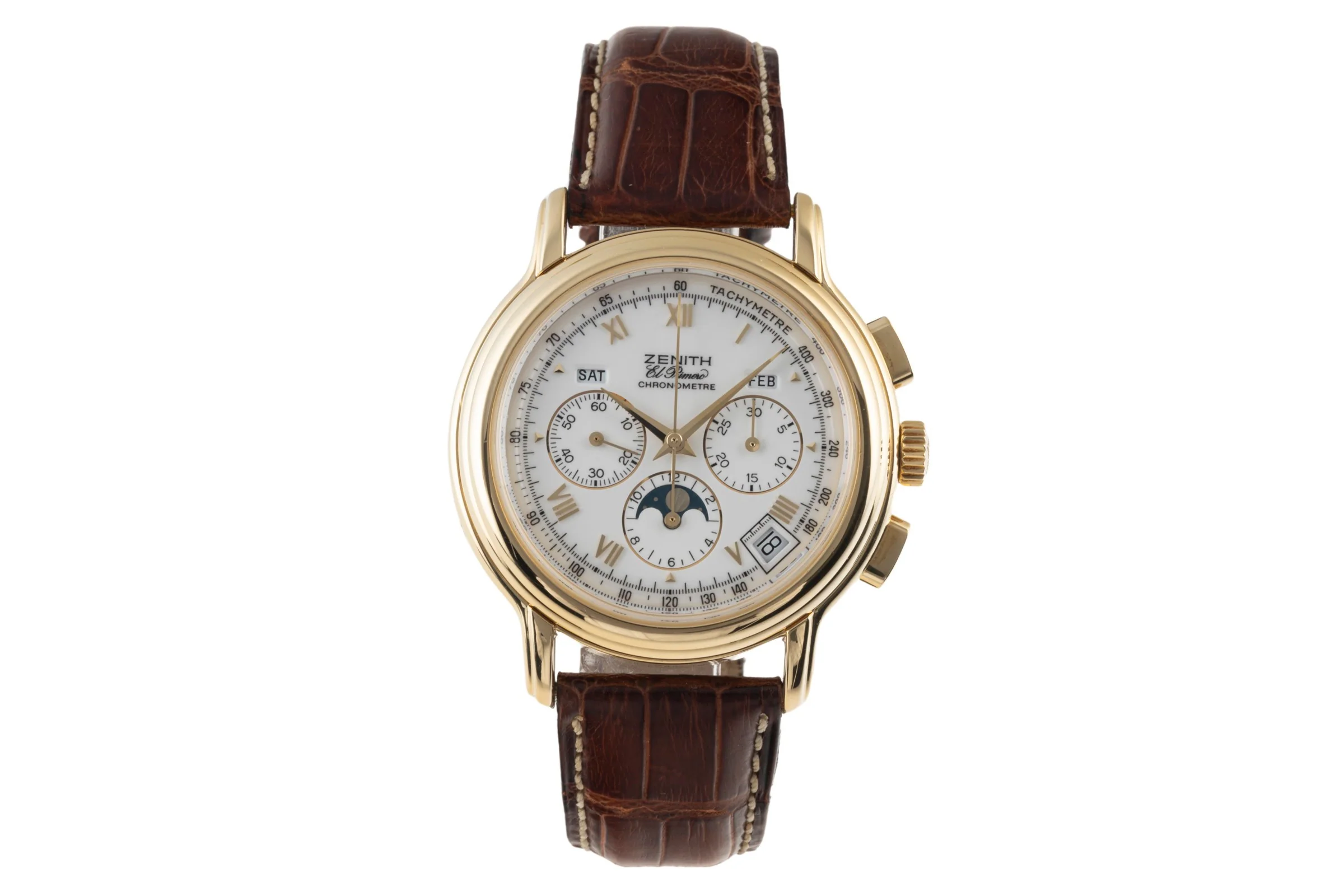 Zenith El Primero chronograph 18 ct gold automatic men's watch 30.0240.410  [2400176] - Image 4